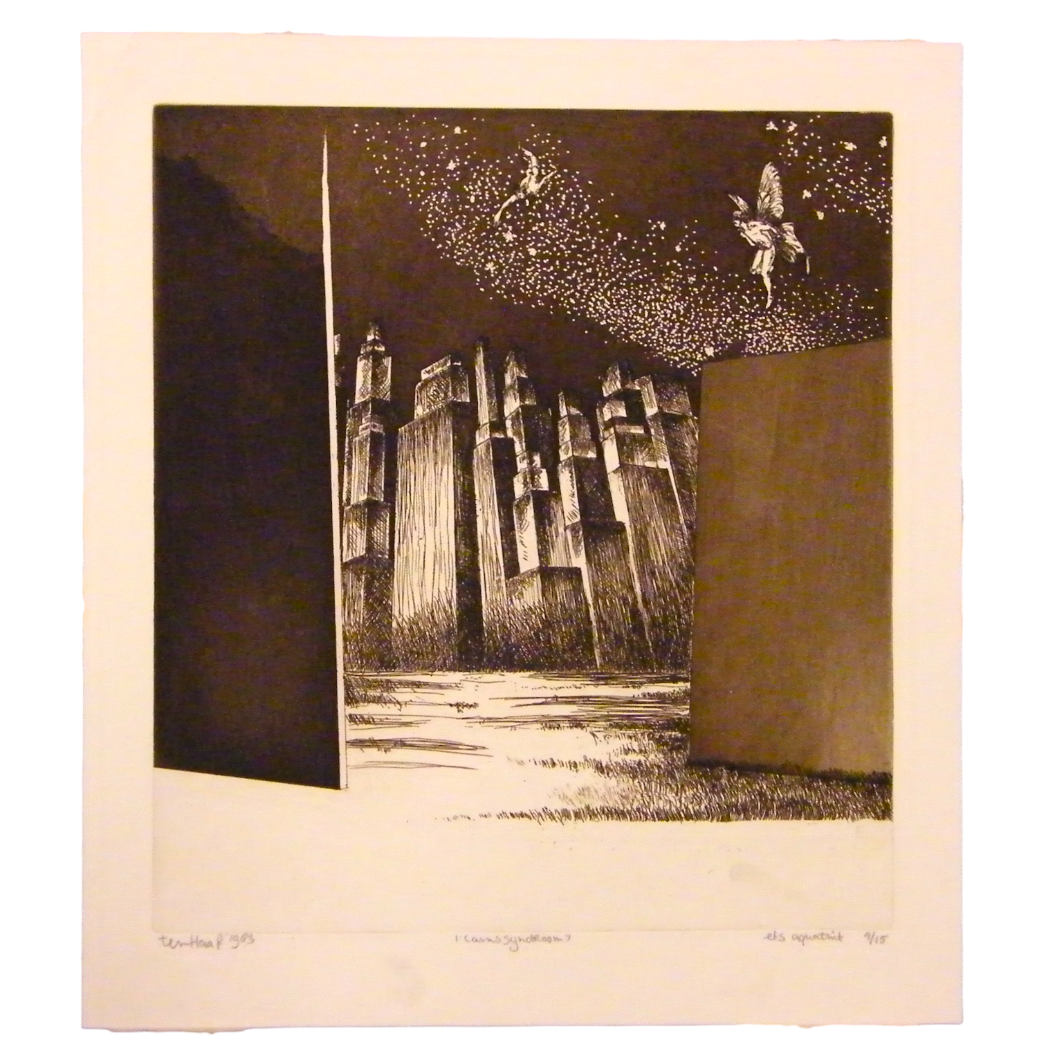 Dick ten Haaf, 'I'carussyndroom', 1983; 'Parasols in de regen', 1984-2
