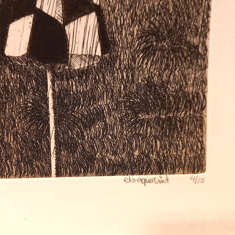 Dick ten Haaf, 'I'carussyndroom', 1983; 'Parasols in de regen', 1984-zoom-