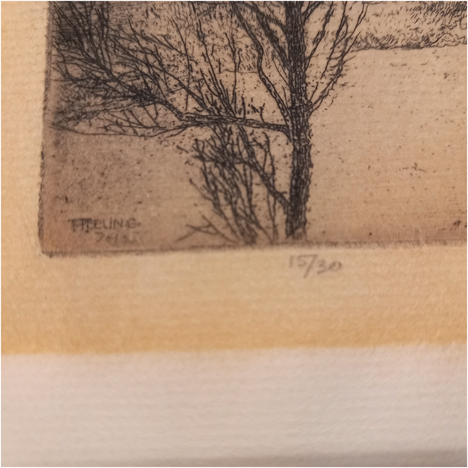 Peter Teeling, 'Rivierlandschap', 1974; 'Rotskust 1', 1975-7