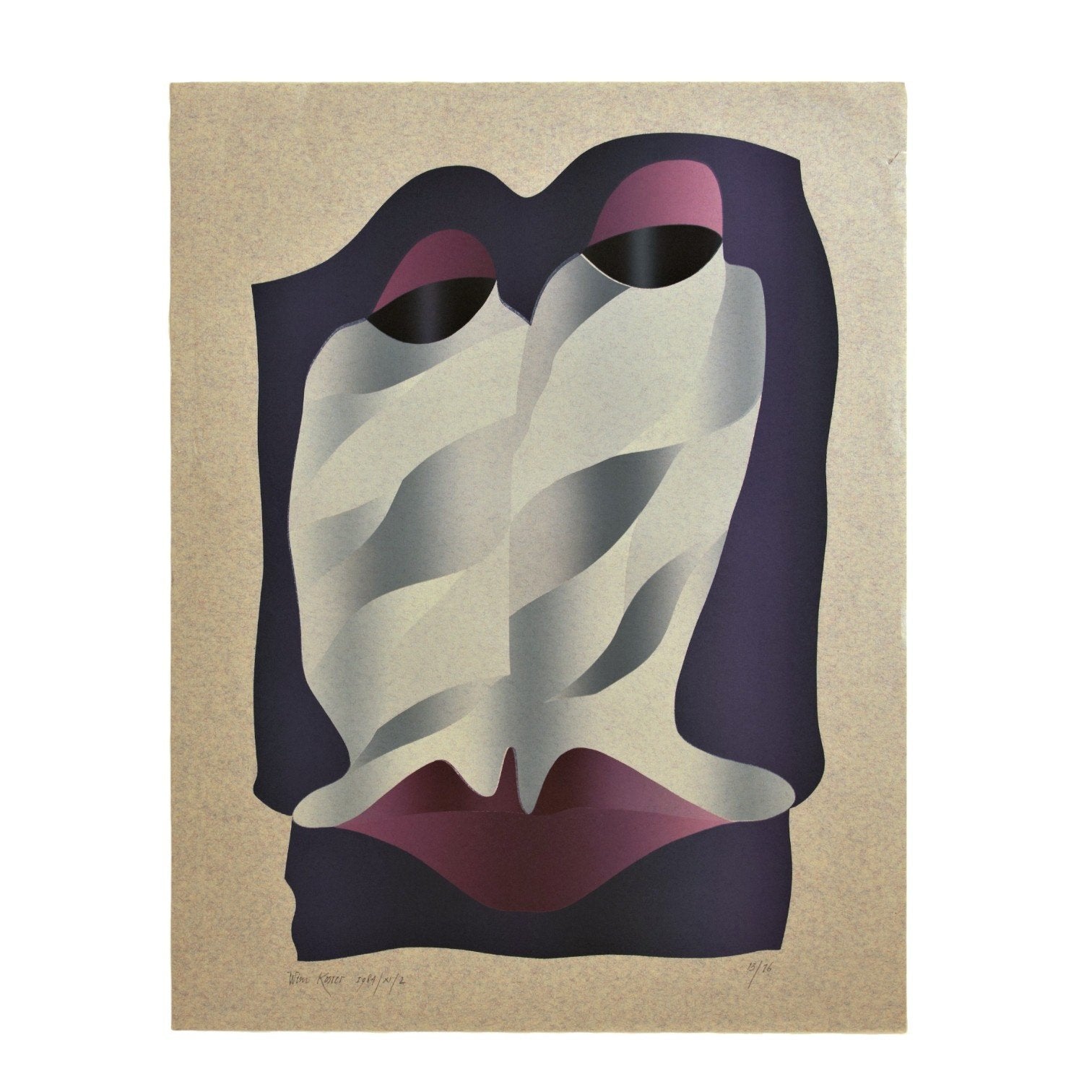 Wim Koster, 'Compositie nr.6', 1983; Zonder titel ('1984 / XI / 2'), 1984