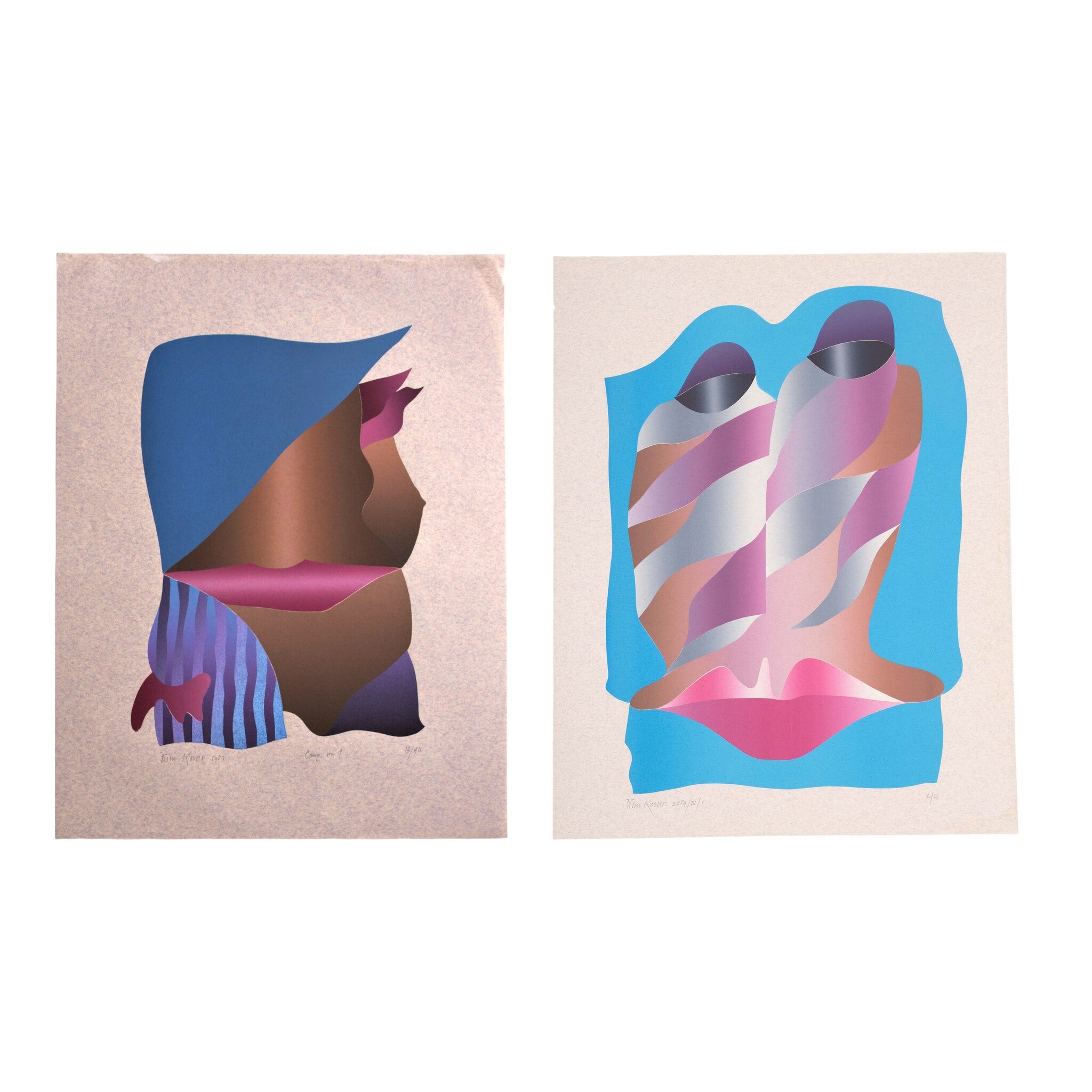 Wim Koster, 'Comp. nr.1', 1983; Zonder titel ('1984 / XI / 1'), 1984-zoom-1