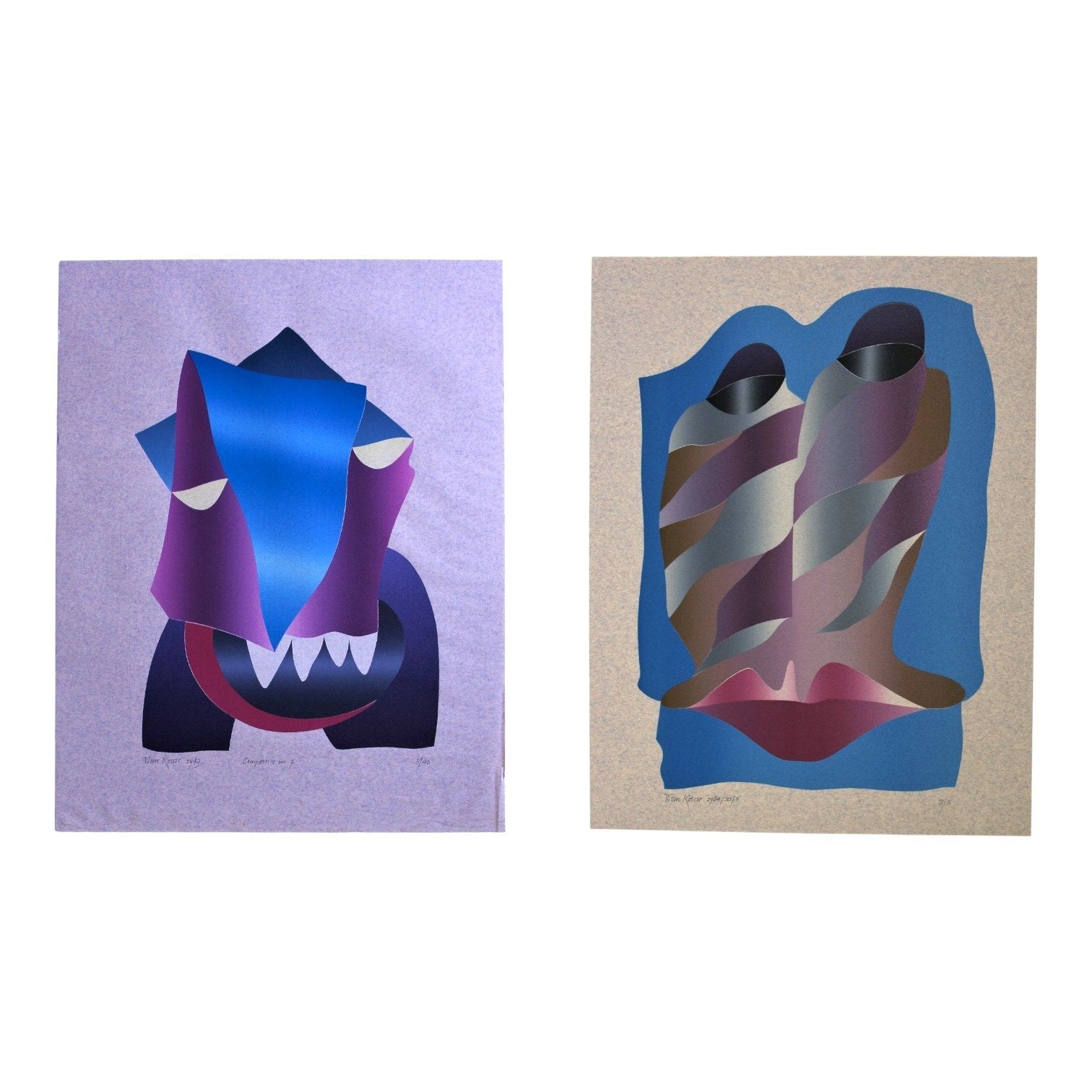 Wim Koster, 'Compositie nr.7', 1983; Zonder titel ('1984 / XI / 1'), 1984-1