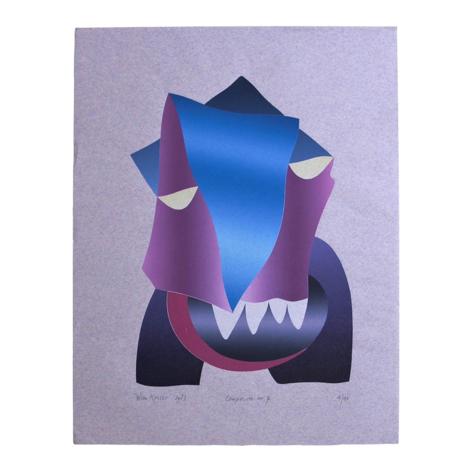 Wim Koster, 'Compositie nr.7', 1983; Zonder titel ('1984 / XI / 2'), 1984-3