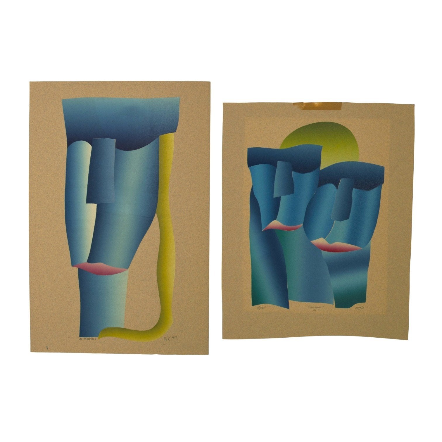 Wim Koster, 'De Boerin', 1977; 'Echtpaar', 1977-1