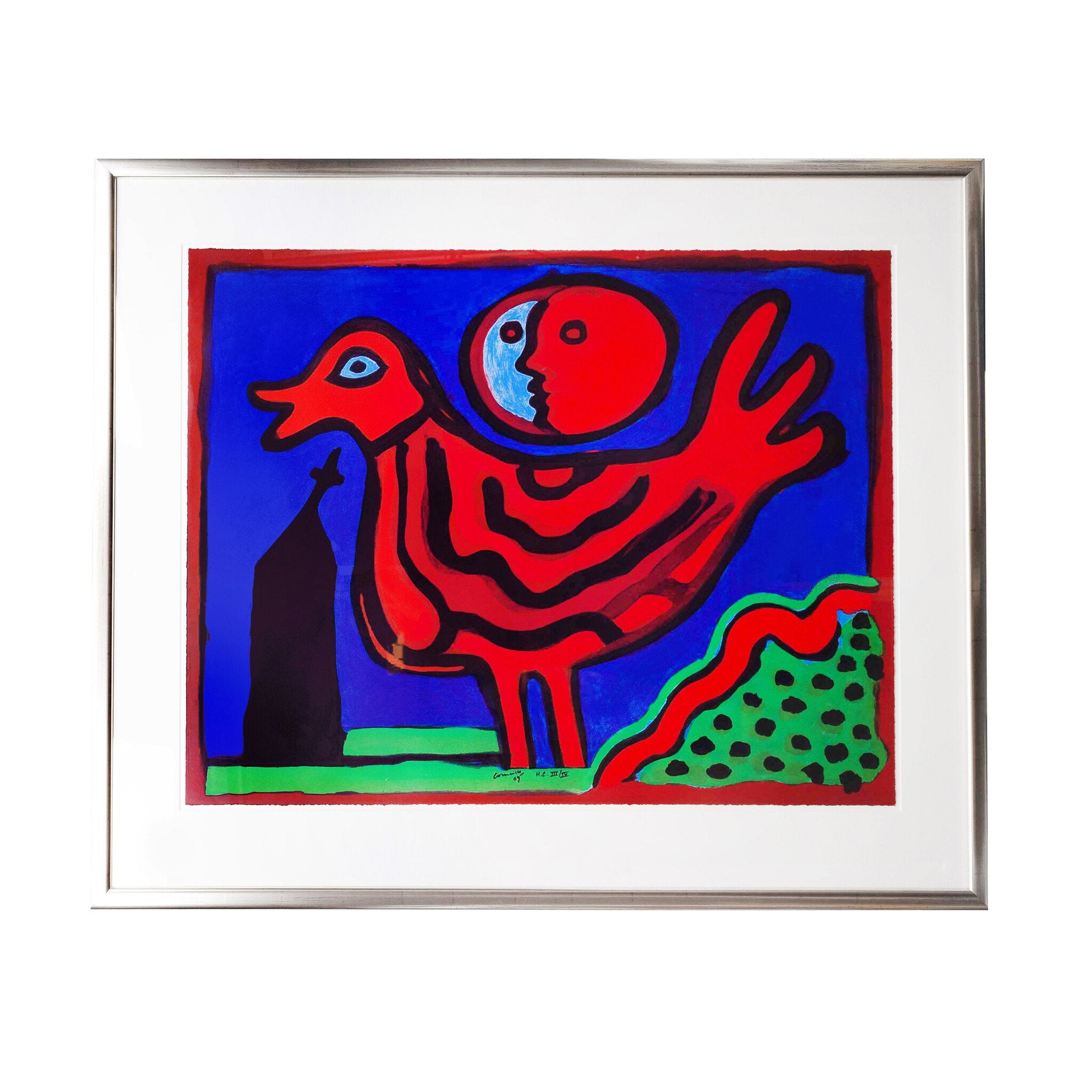 Corneille, 'L'Oiseau à la lune souriante', 2009