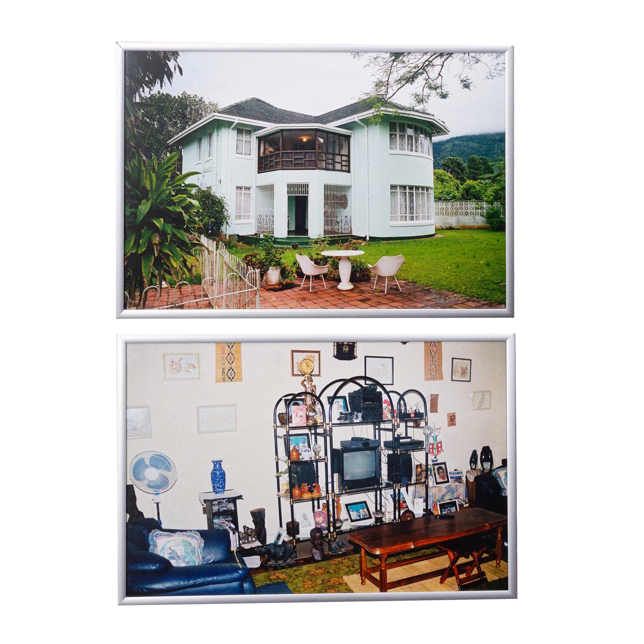 Twee foto's (Medium Density Lounge) van Bester Ndoro in Mutare, Zimbabwe, 2001-zoom-1