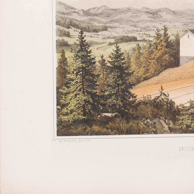 Prent 'Ansicht bei Werth nächst Ober-Laibach', 1857-zoom-