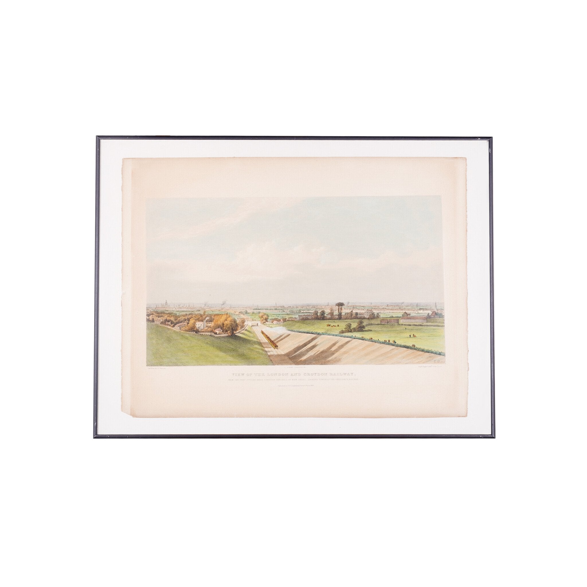 Prent 'View of the London and Croydon Railway', 1838-zoom-1