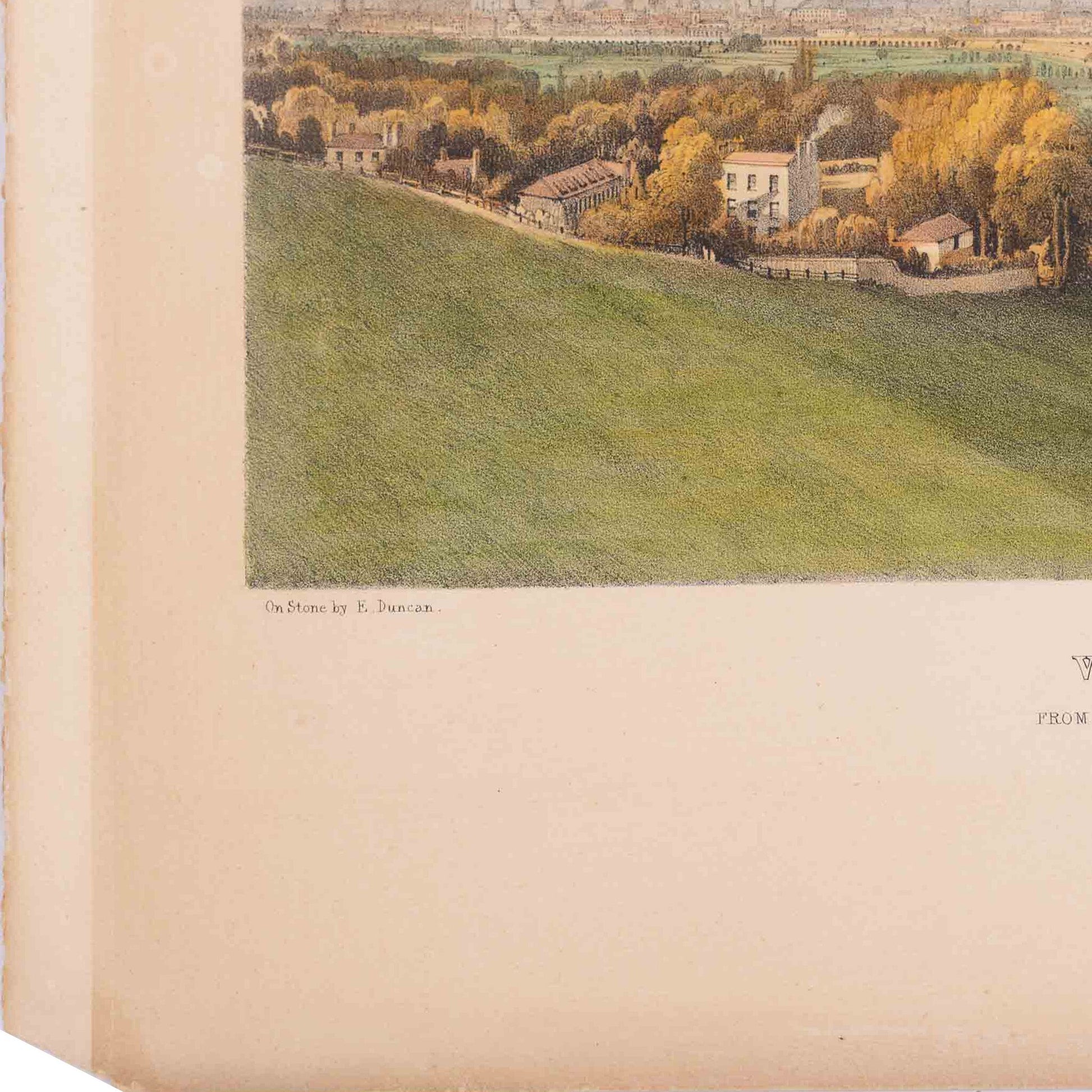 Prent 'View of the London and Croydon Railway', 1838-2