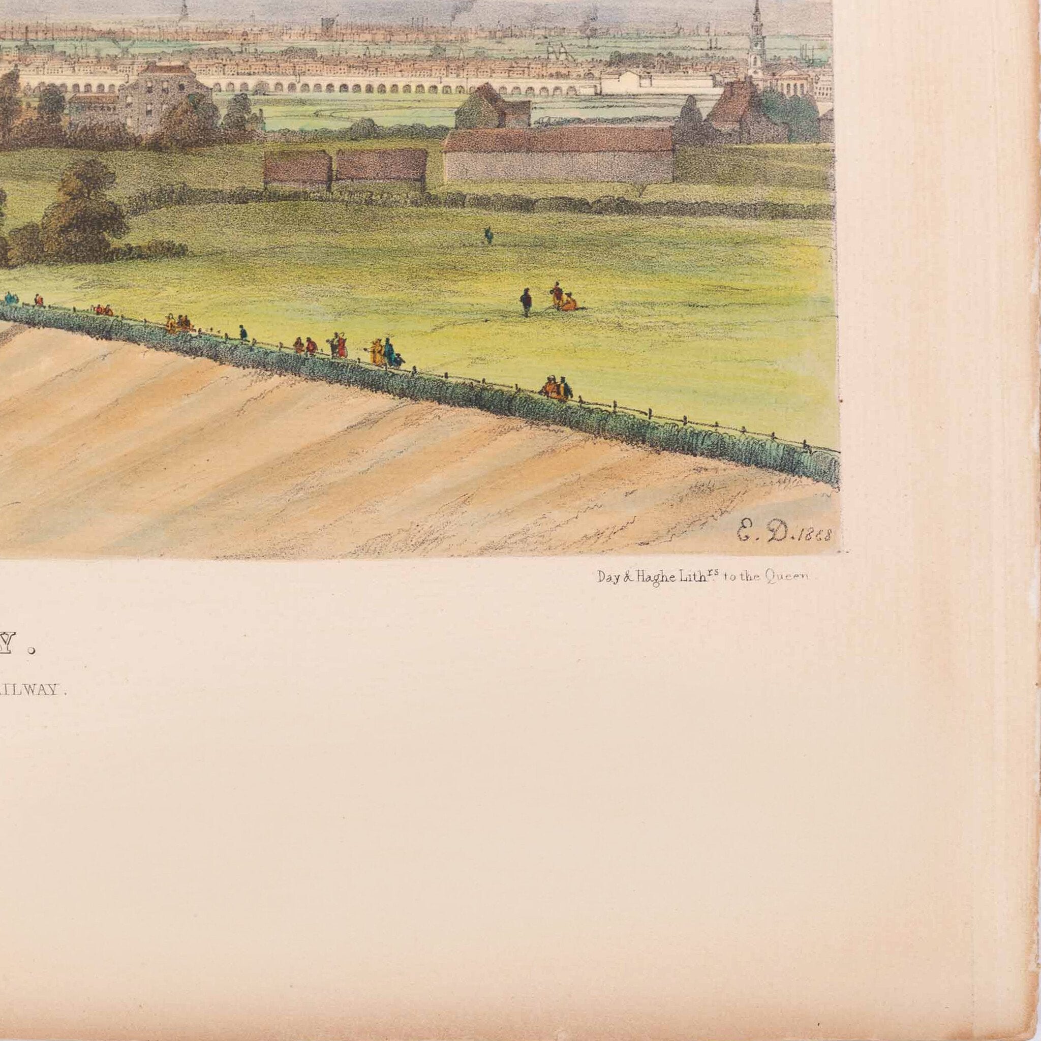 Prent 'View of the London and Croydon Railway', 1838-zoom-4
