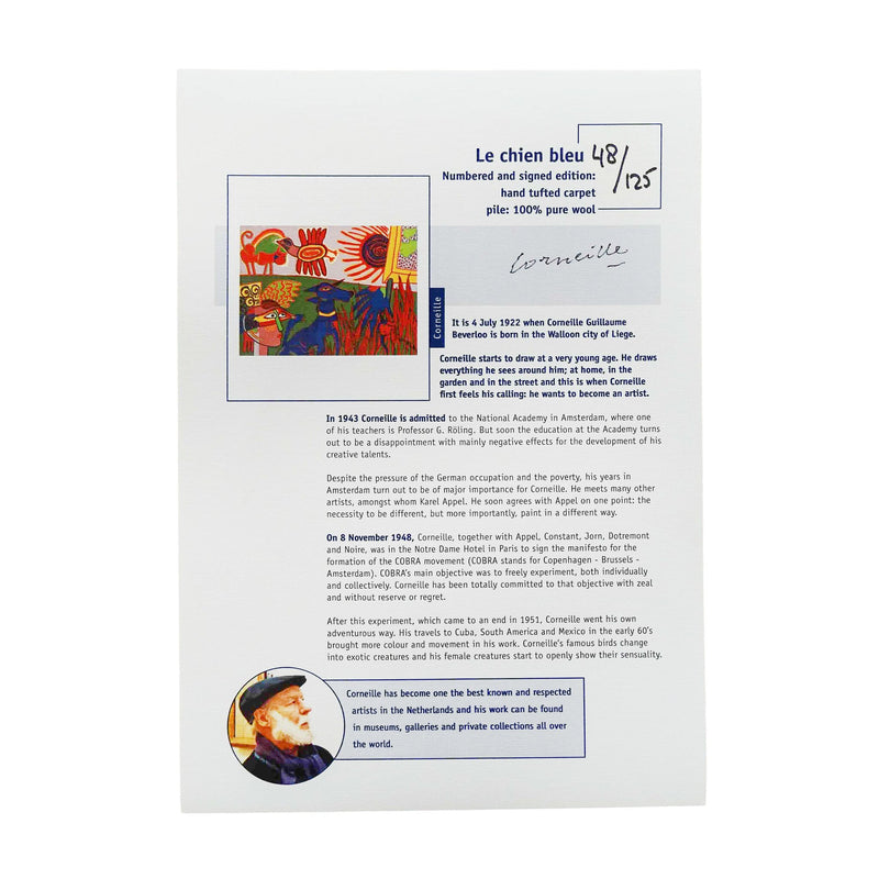 Corneille, Tapijt 'Le chien bleu', 2008-zoom-