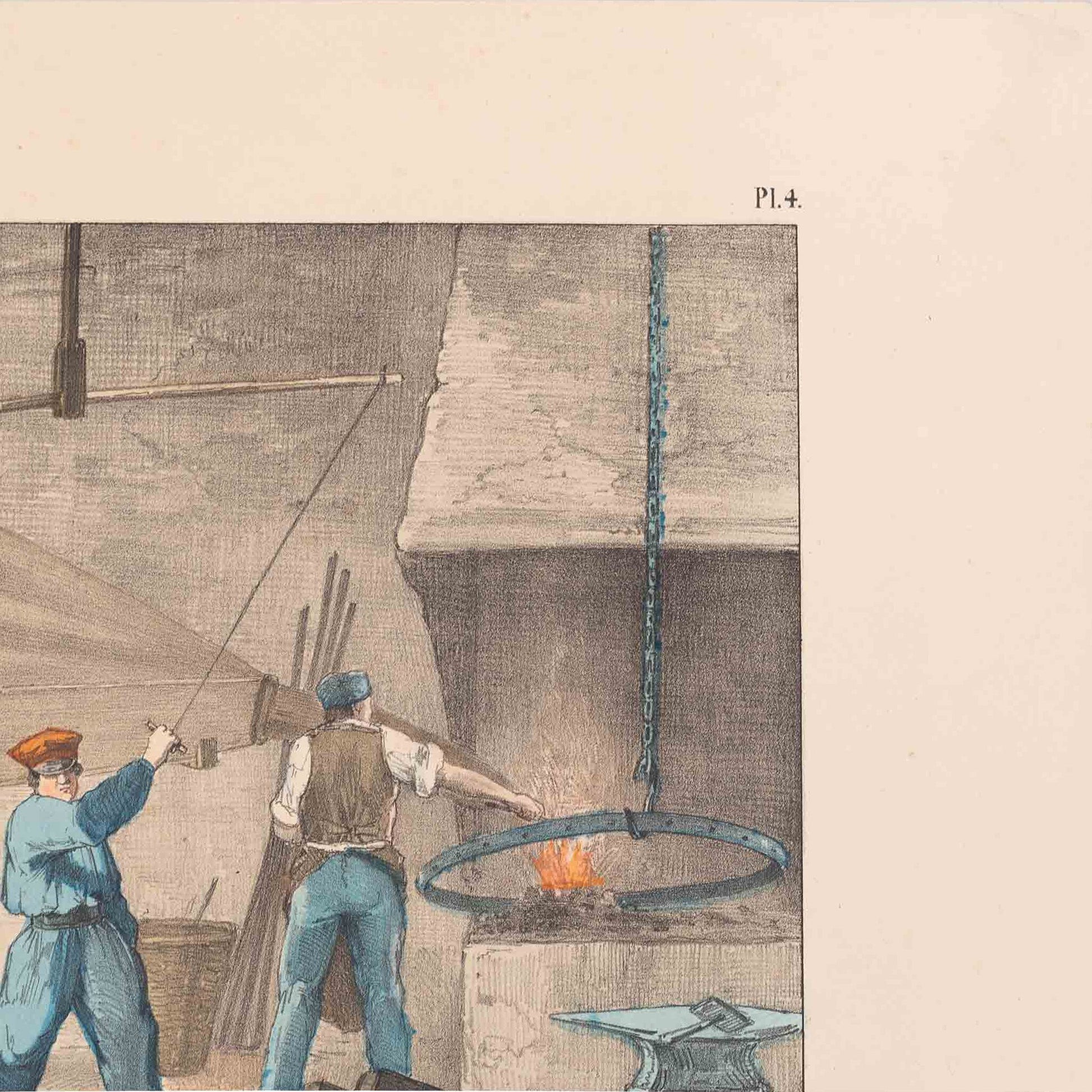Prent 'Le charron', ca. 1840-6