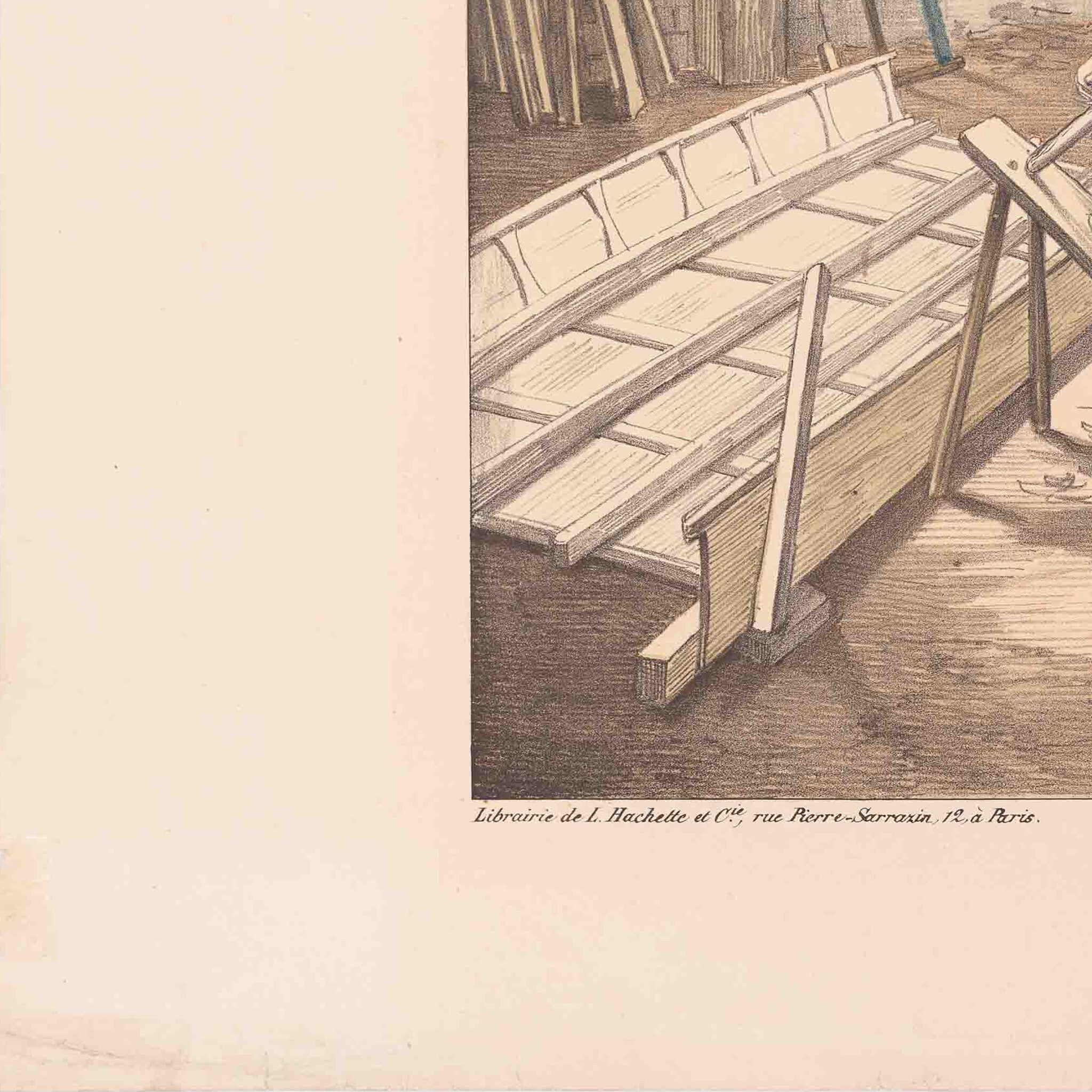 Prent 'Le charron', ca. 1840-zoom-3