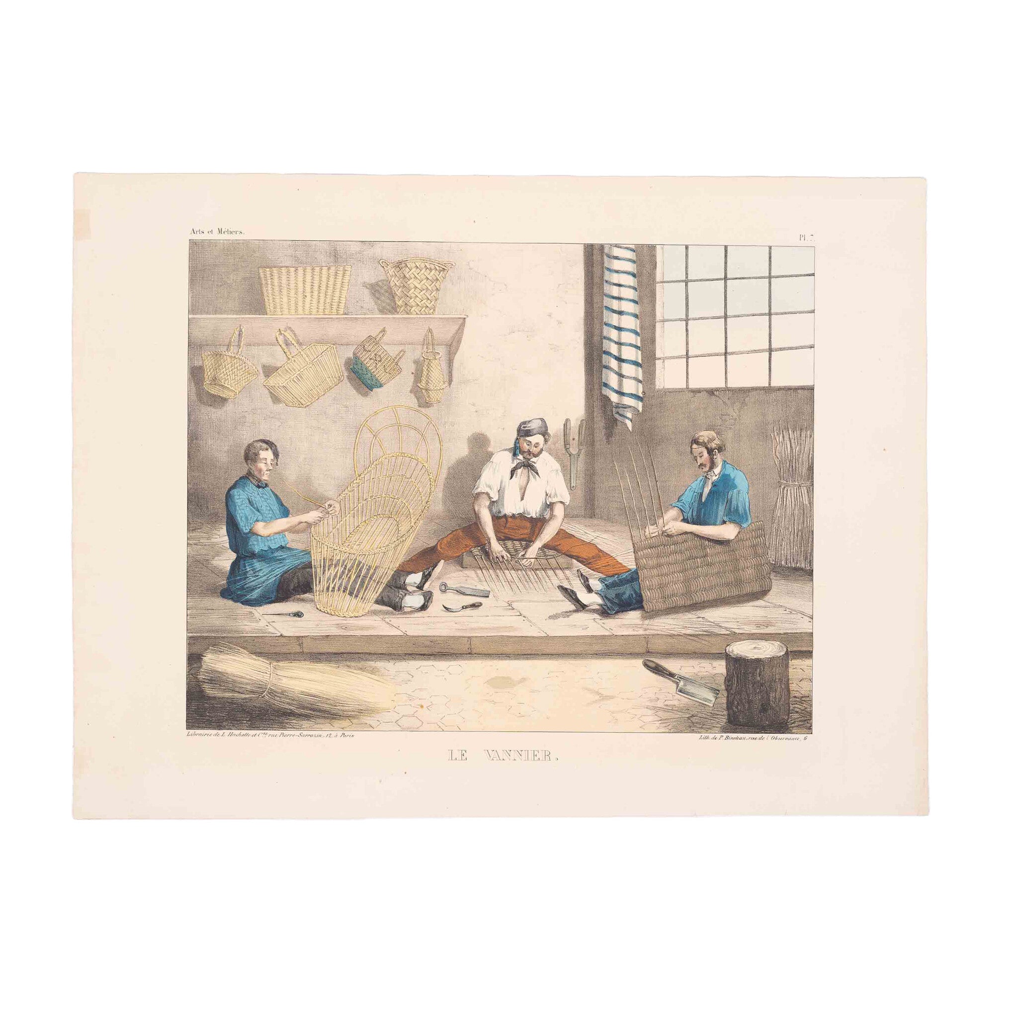 Prent 'Le vannier', ca. 1840