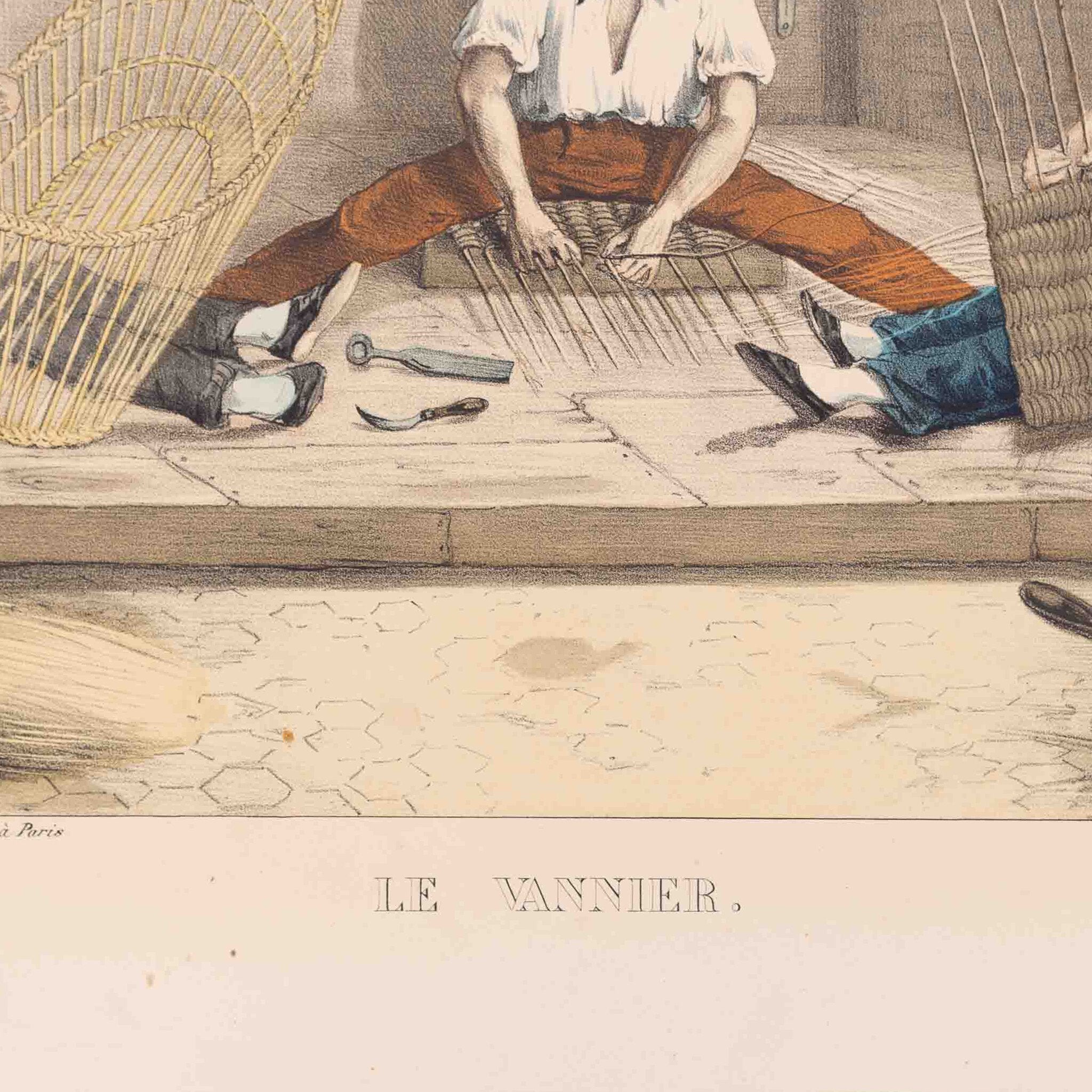 Prent 'Le vannier', ca. 1840-zoom-4