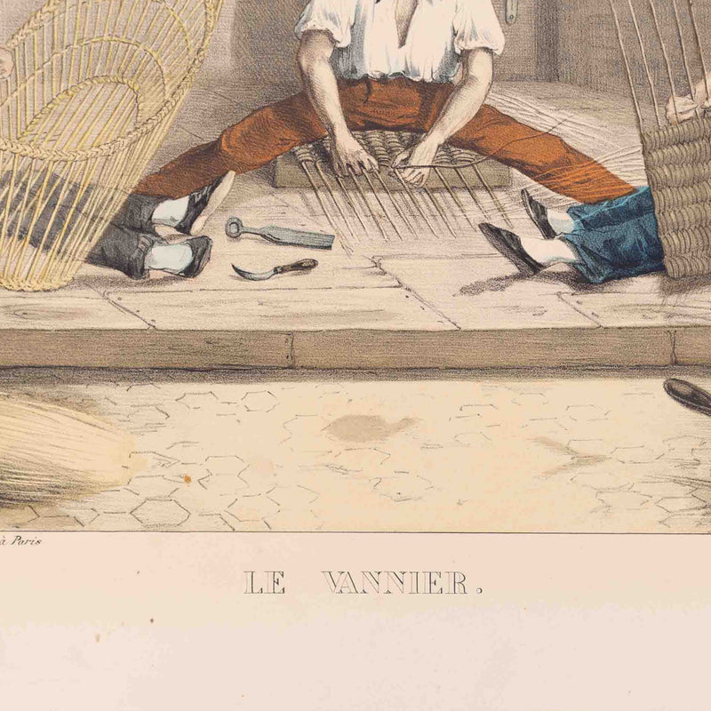Prent 'Le vannier', ca. 1840-zoom-