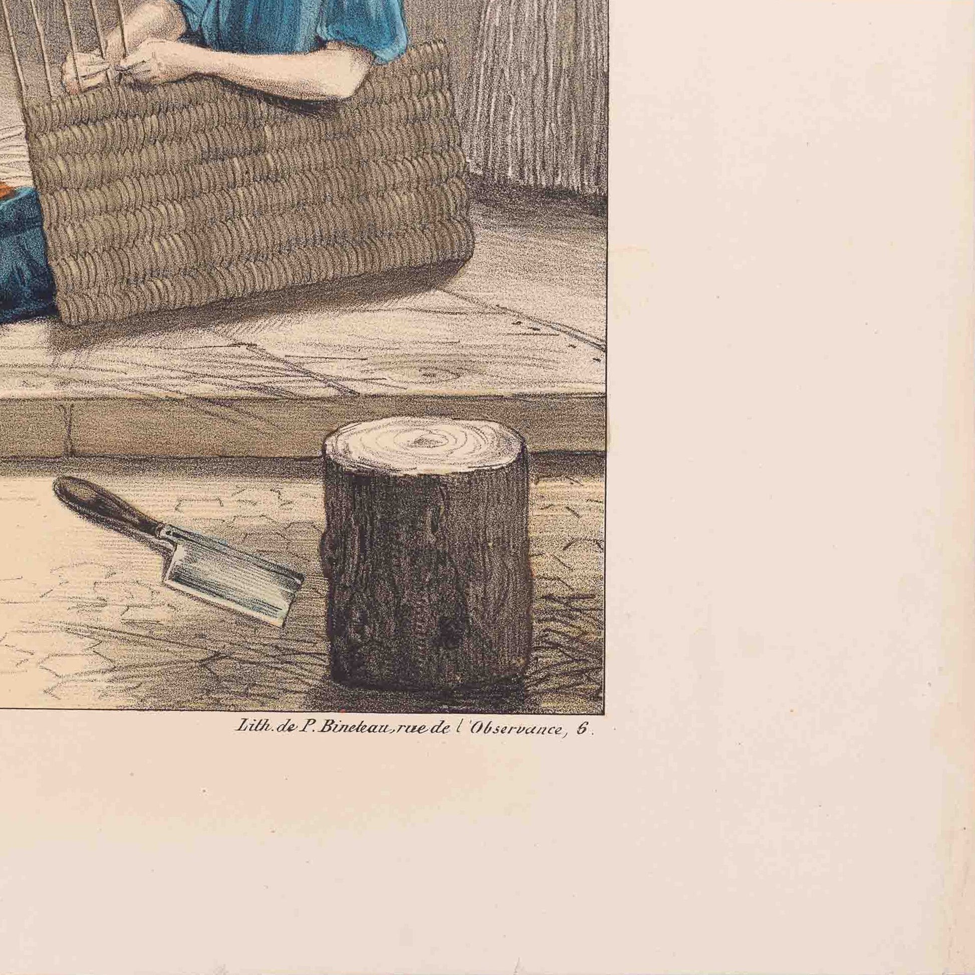 Prent 'Le vannier', ca. 1840-5