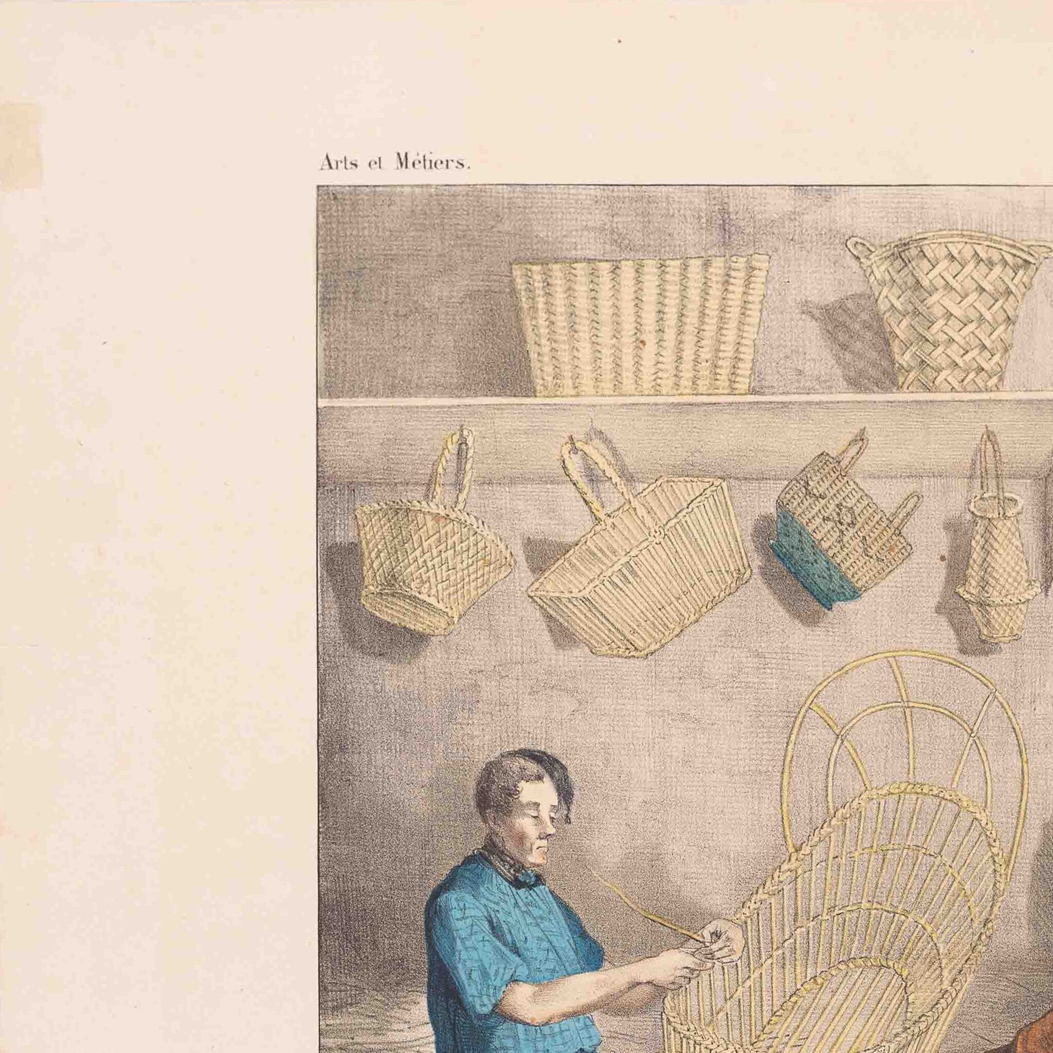 Prent 'Le vannier', ca. 1840-zoom-6