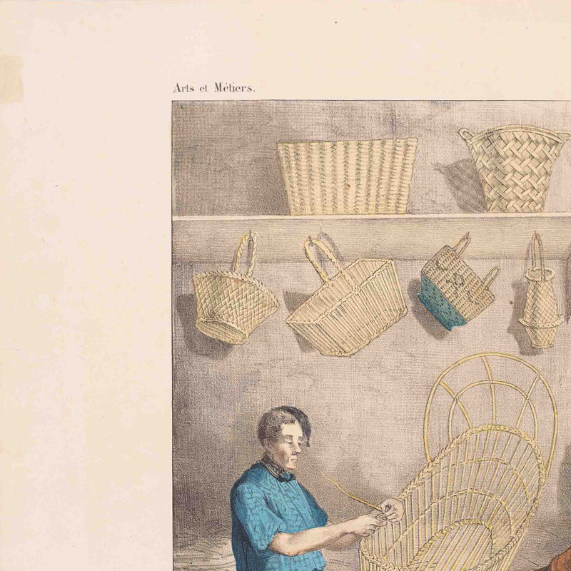 Prent 'Le vannier', ca. 1840-zoom-