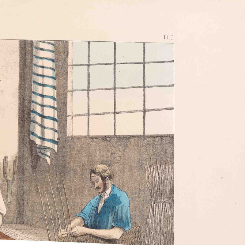 Prent 'Le vannier', ca. 1840-zoom-