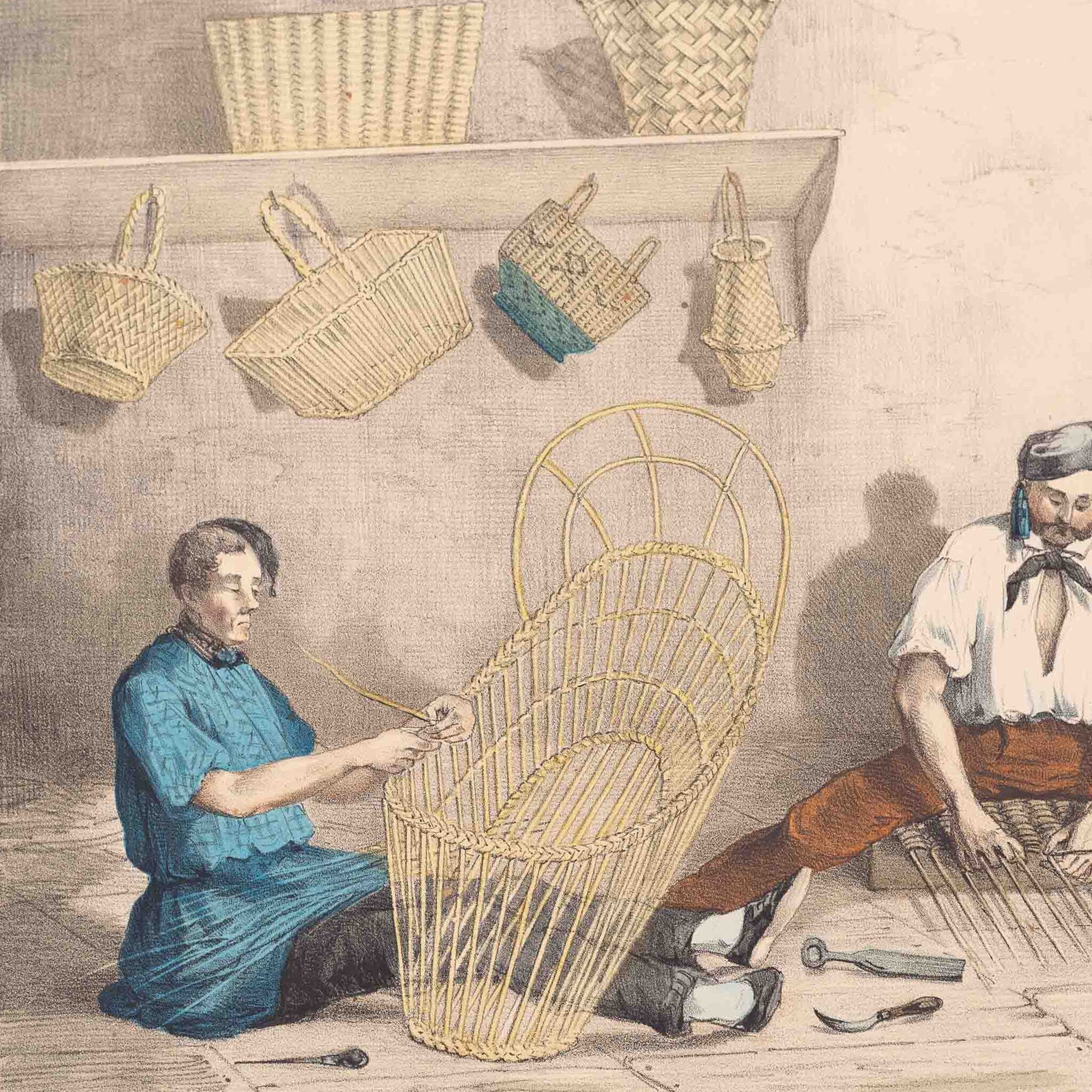 Prent 'Le vannier', ca. 1840