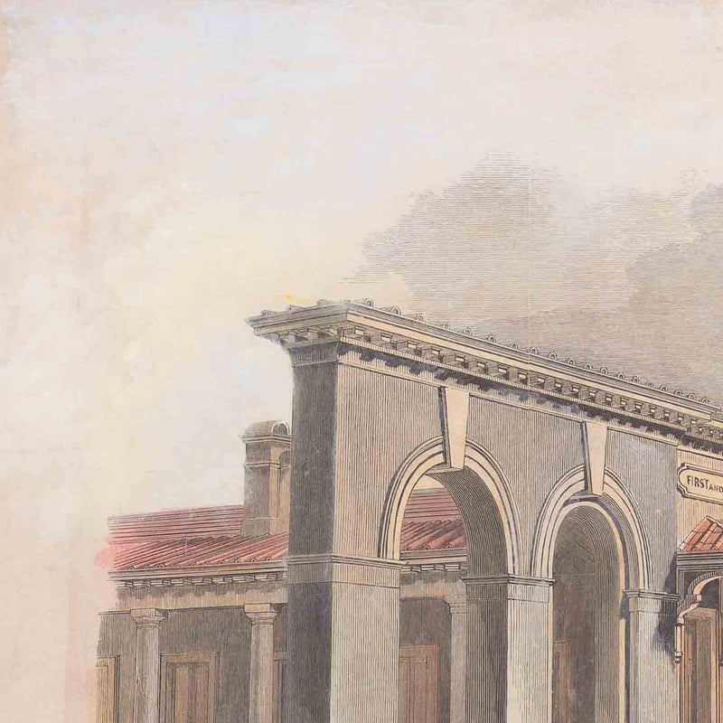 Prent 'The Bricklayer's arms terminus of the South Eastern Railway', 1844-zoom-