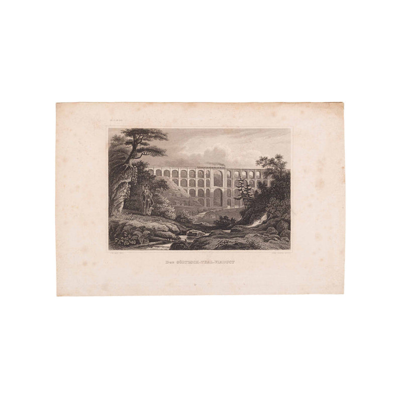 Drie prenten van een spoorwegbrug in Duitsland, ca. 1850, 1851-zoom-