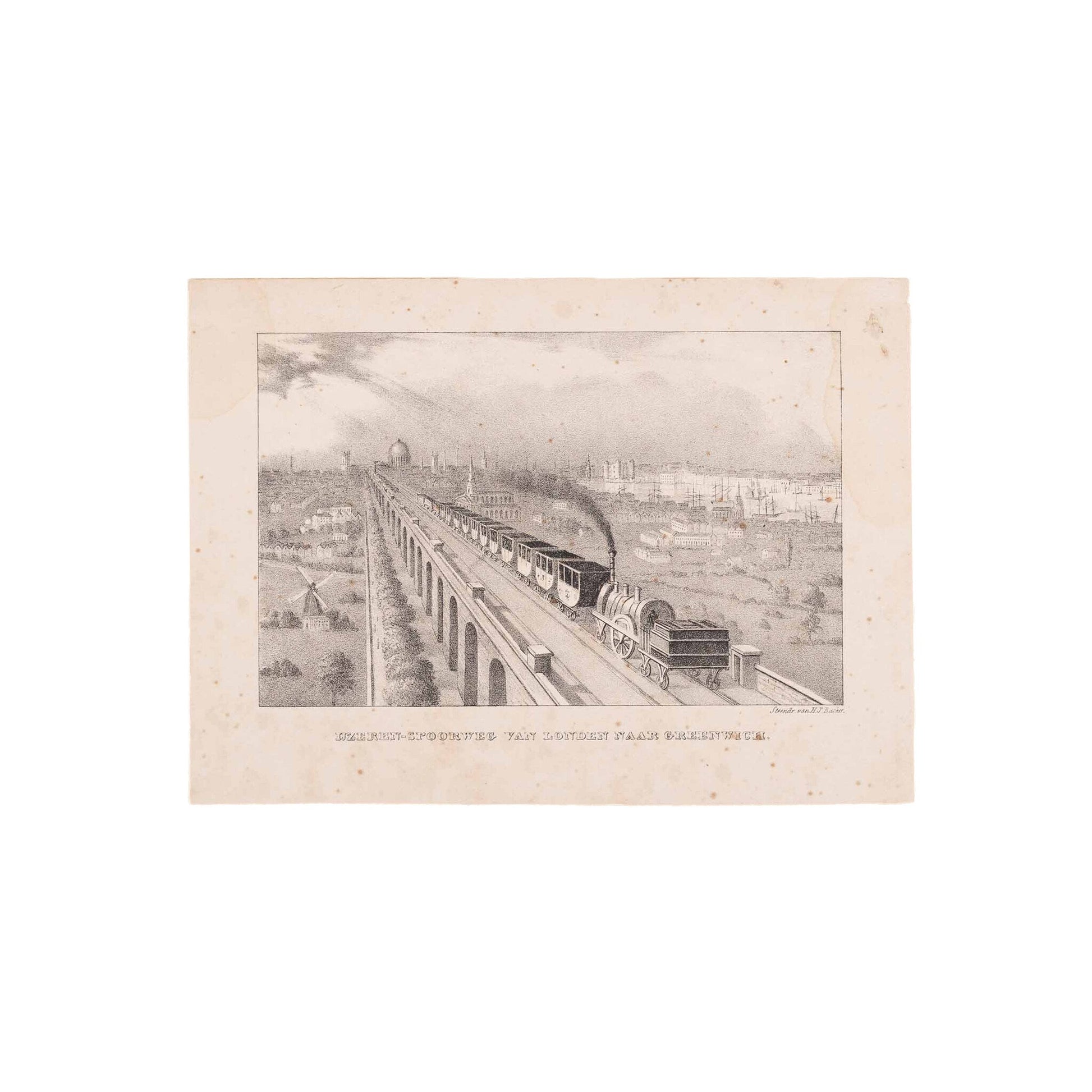 Twee prenten van Londen, Groot-Brittannië, ca. 1840, 1852-3