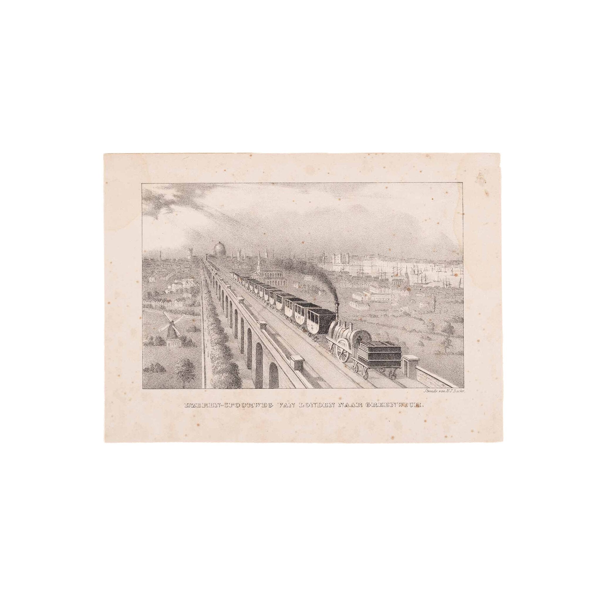 Twee prenten van Londen, Groot-Brittannië, ca. 1840, 1852-zoom-3