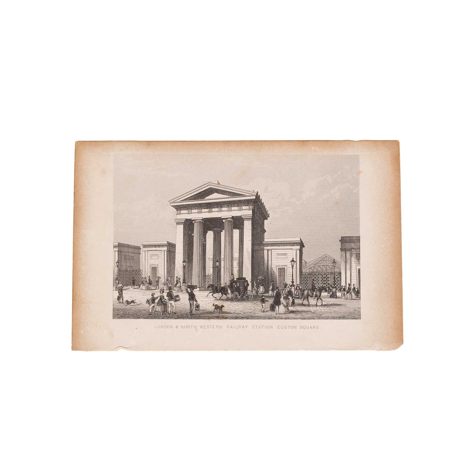 Twee prenten van Londen, Groot-Brittannië, ca. 1840, 1852-2