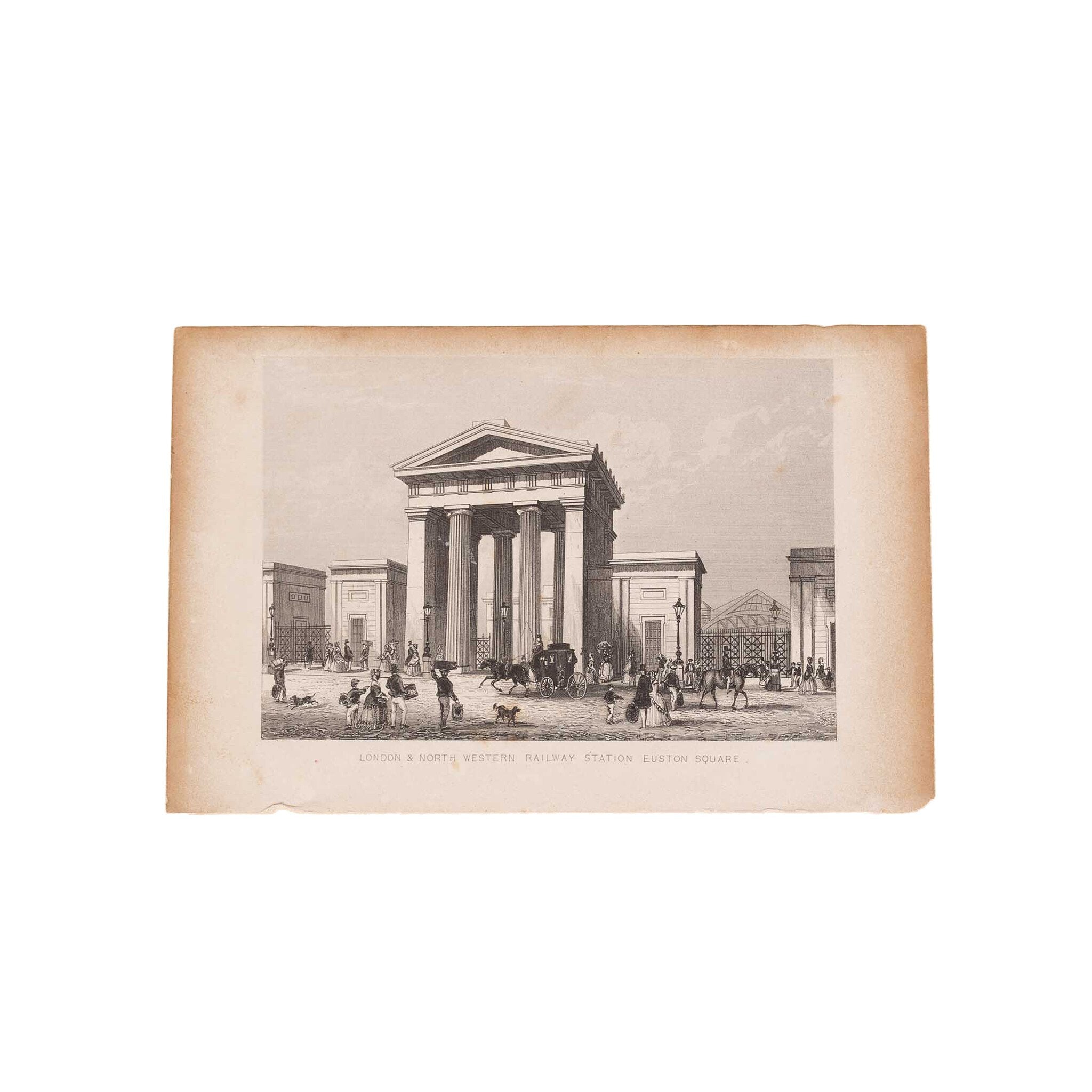 Twee prenten van Londen, Groot-Brittannië, ca. 1840, 1852-zoom-2