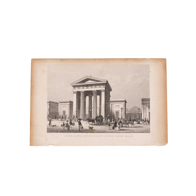 Twee prenten van Londen, Groot-Brittannië, ca. 1840, 1852-zoom-