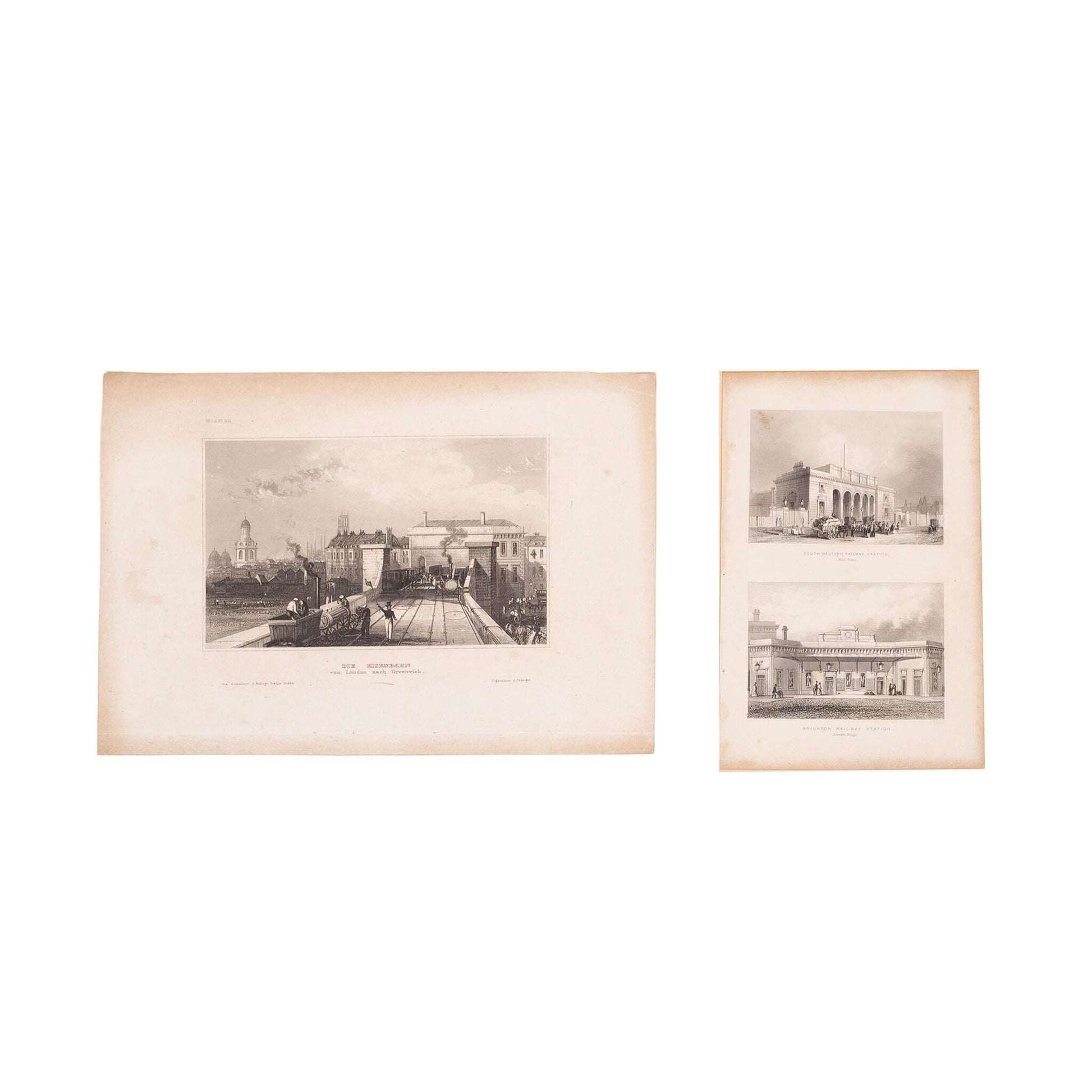 Twee prenten van Groot-Brittannië, ca. 1840, 1845-1