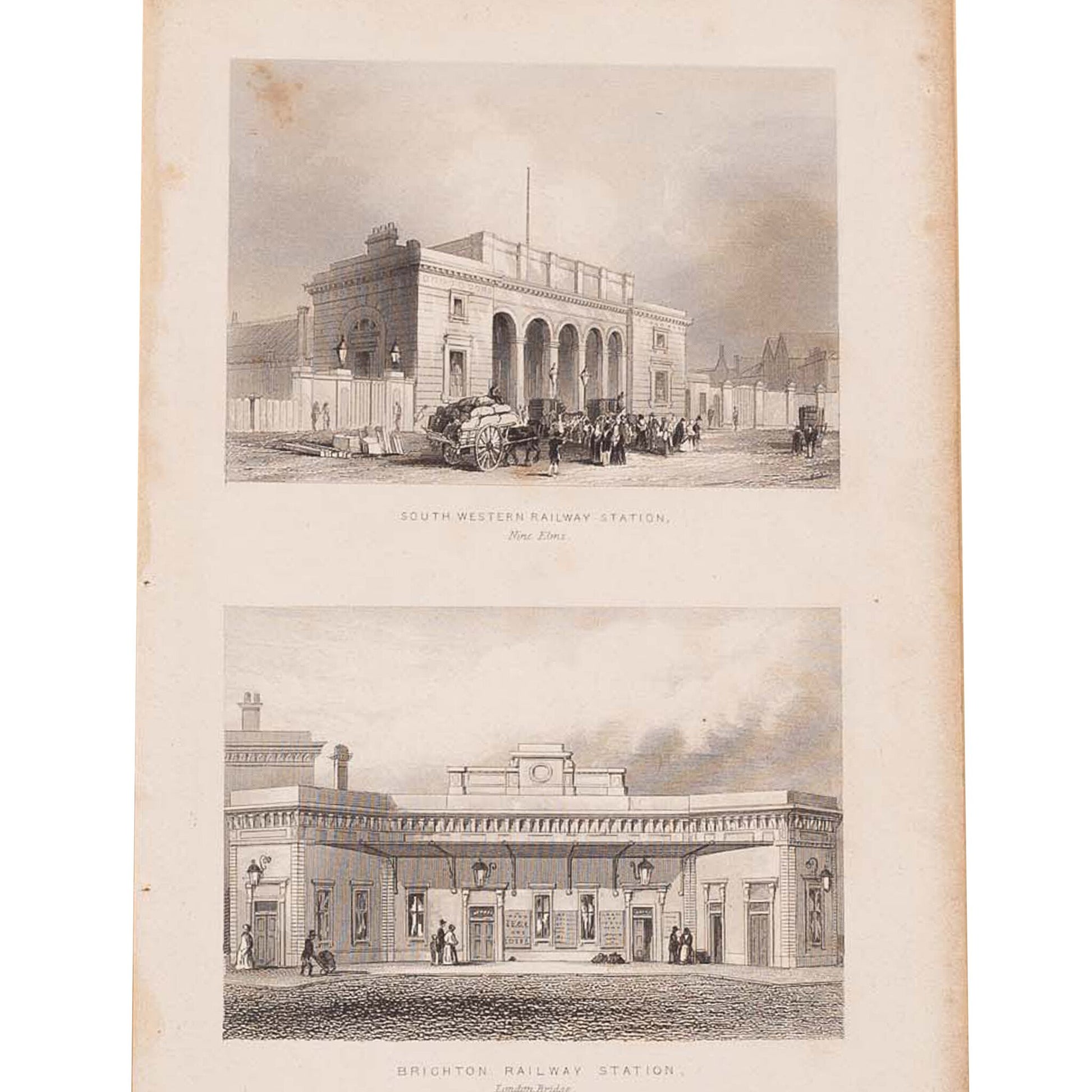 Twee prenten van Groot-Brittannië, ca. 1840, 1845-5
