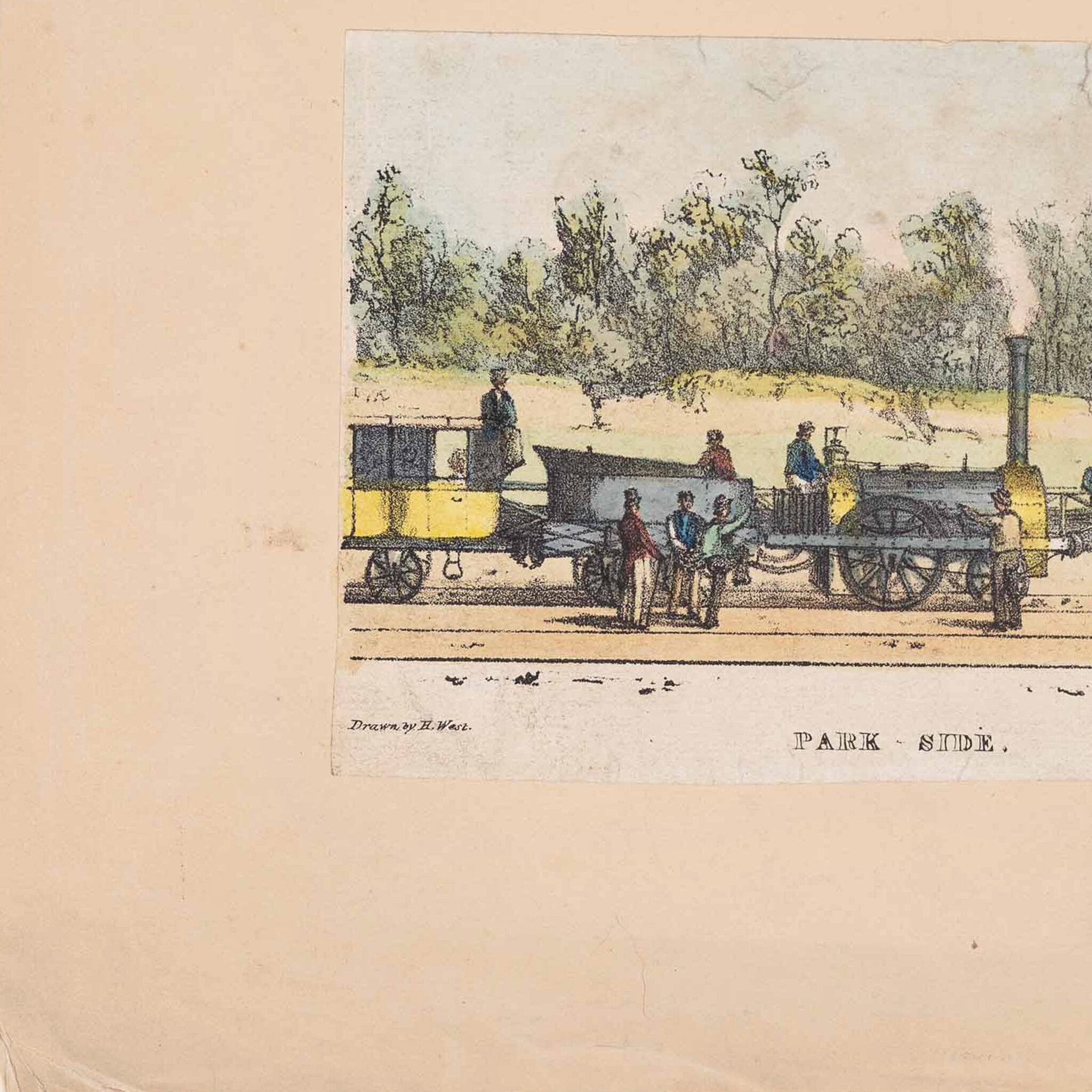 Prent 'Park Side', ca. 1830-1840