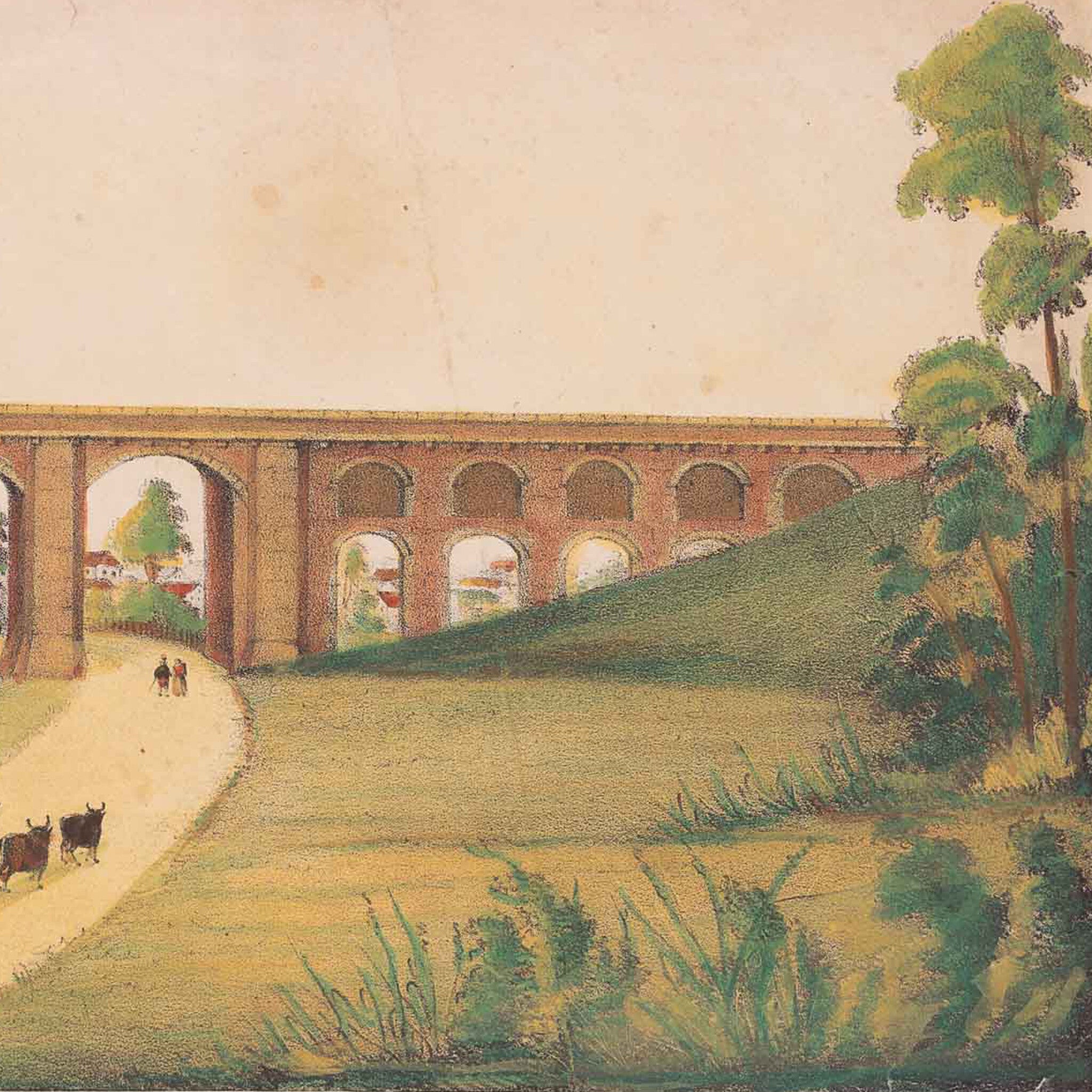 Prent van een spoorwegbrug-zoom-3