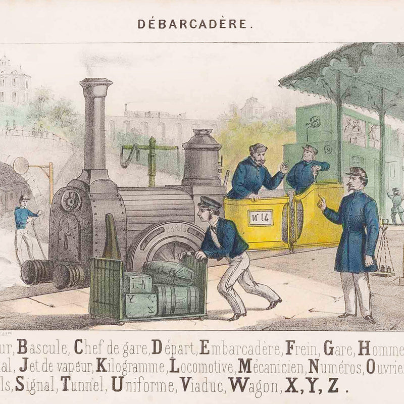 Prent 'Débarcadère'-zoom-