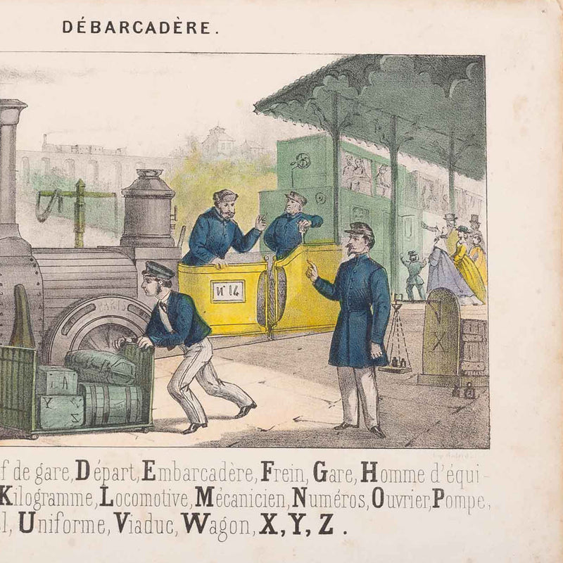 Prent 'Débarcadère'-zoom-