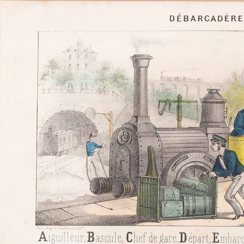 Prent 'Débarcadère'-zoom-