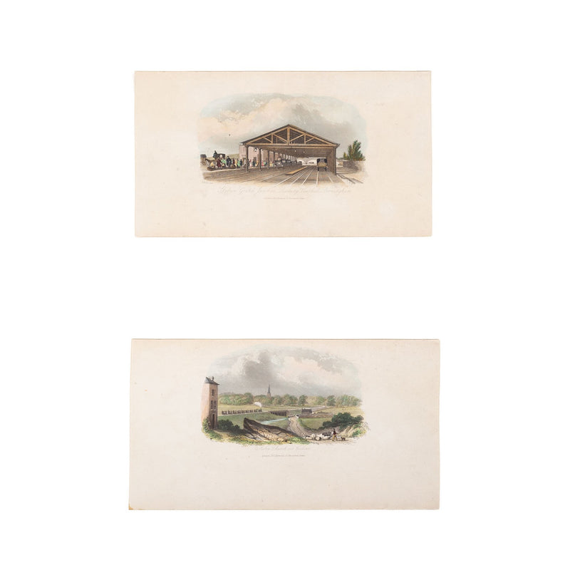 Twee prenten van  Birmingham, Groot-Brittannië, ca. 1841, 1860-zoom-