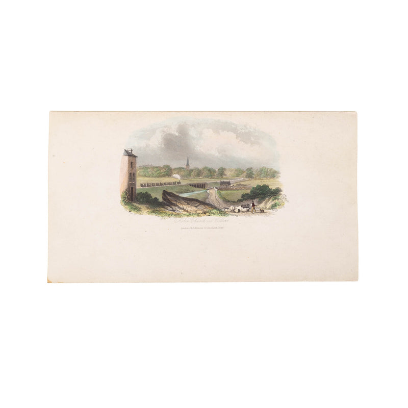 Twee prenten van  Birmingham, Groot-Brittannië, ca. 1841, 1860-zoom-