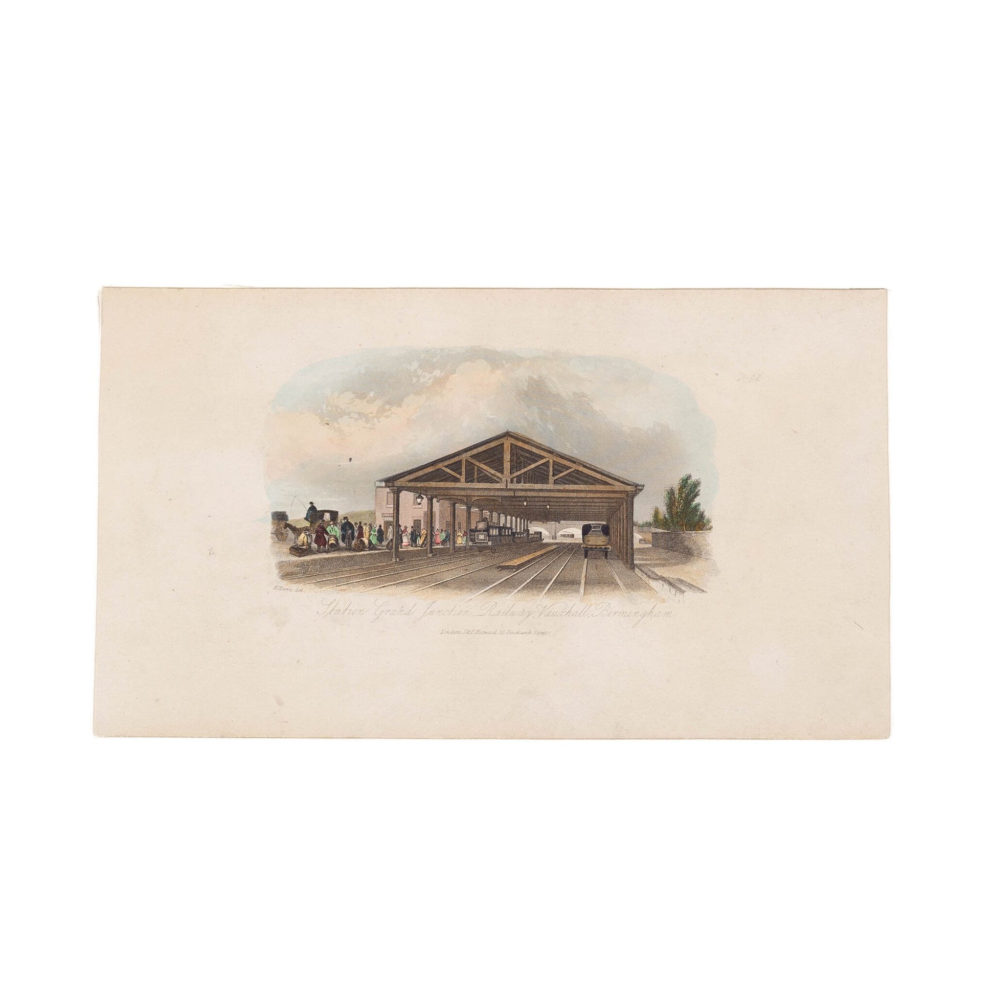 Twee prenten van  Birmingham, Groot-Brittannië, ca. 1841, 1860-2