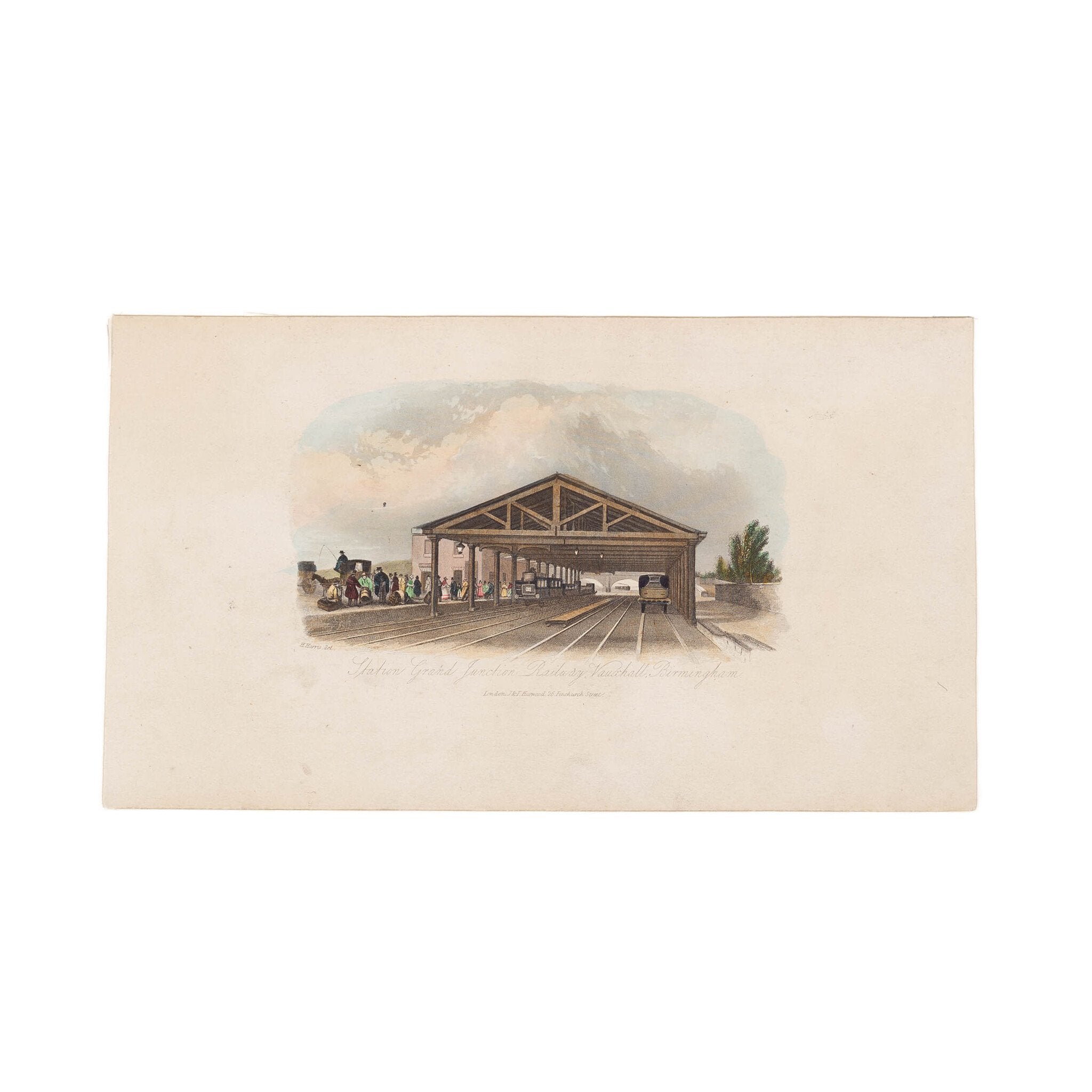 Twee prenten van  Birmingham, Groot-Brittannië, ca. 1841, 1860