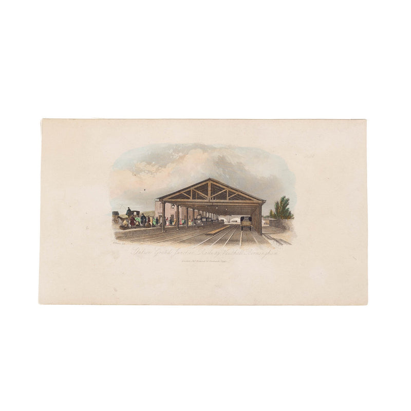 Twee prenten van  Birmingham, Groot-Brittannië, ca. 1841, 1860-zoom-