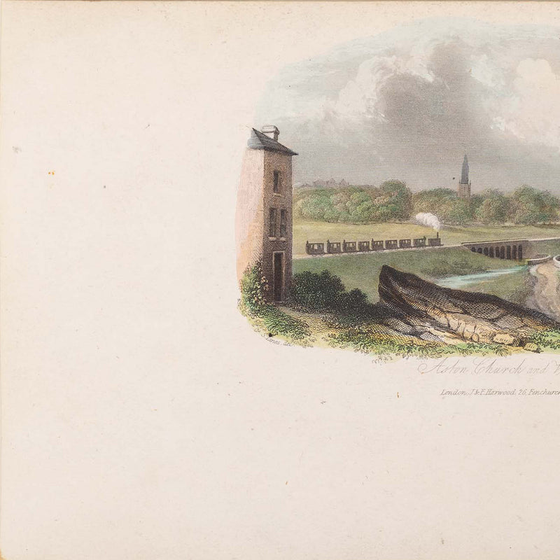 Twee prenten van  Birmingham, Groot-Brittannië, ca. 1841, 1860-zoom-