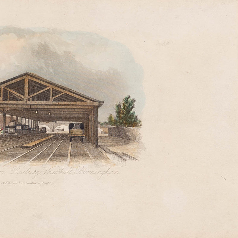 Twee prenten van  Birmingham, Groot-Brittannië, ca. 1841, 1860-zoom-