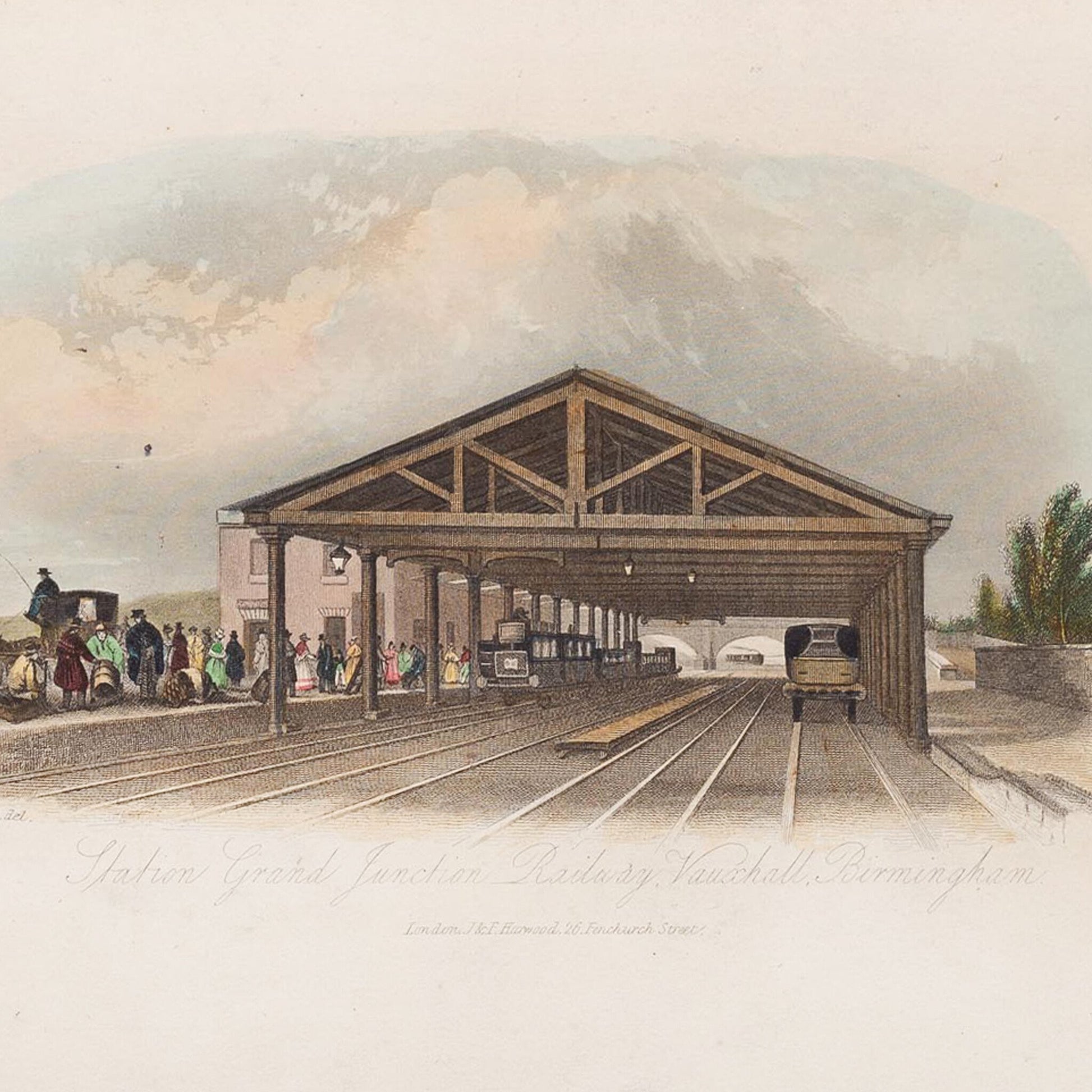 Twee prenten van  Birmingham, Groot-Brittannië, ca. 1841, 1860-3