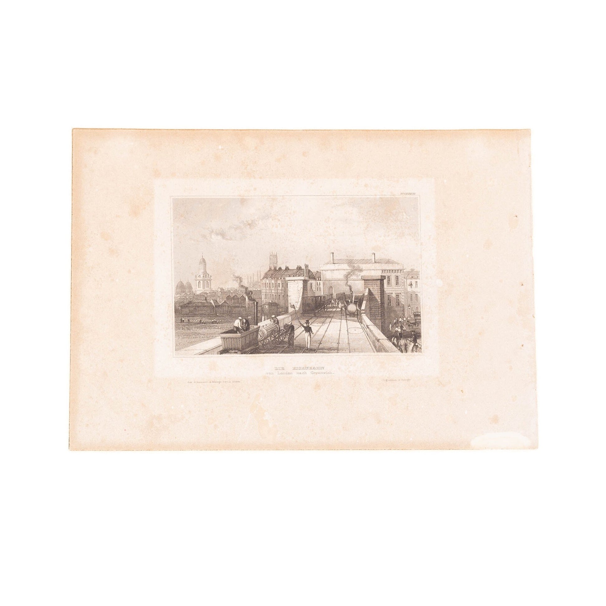 Drie prenten met een treinthema, 19e eeuw-3