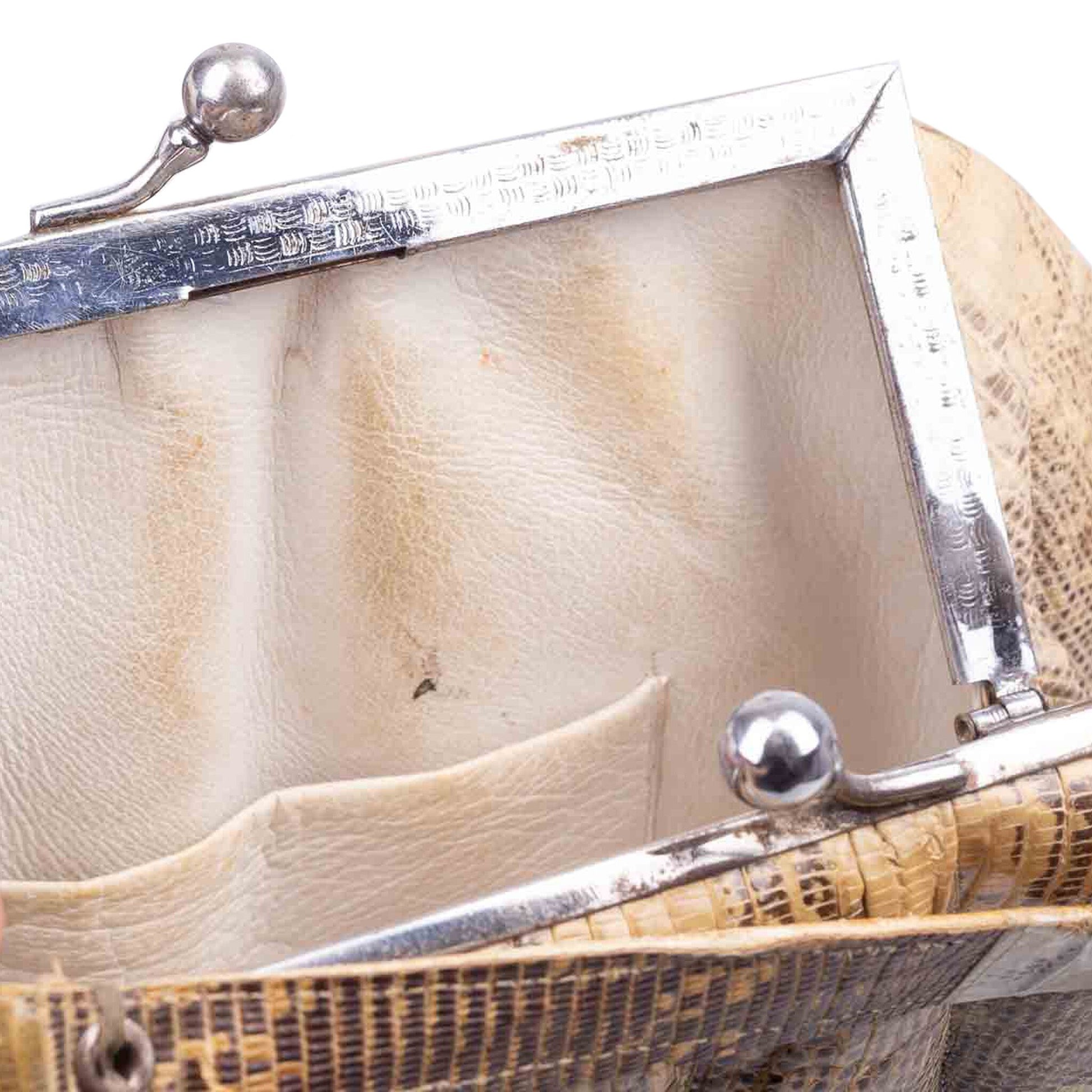 Handtas van hagedissenleer, 1940's-50's-4