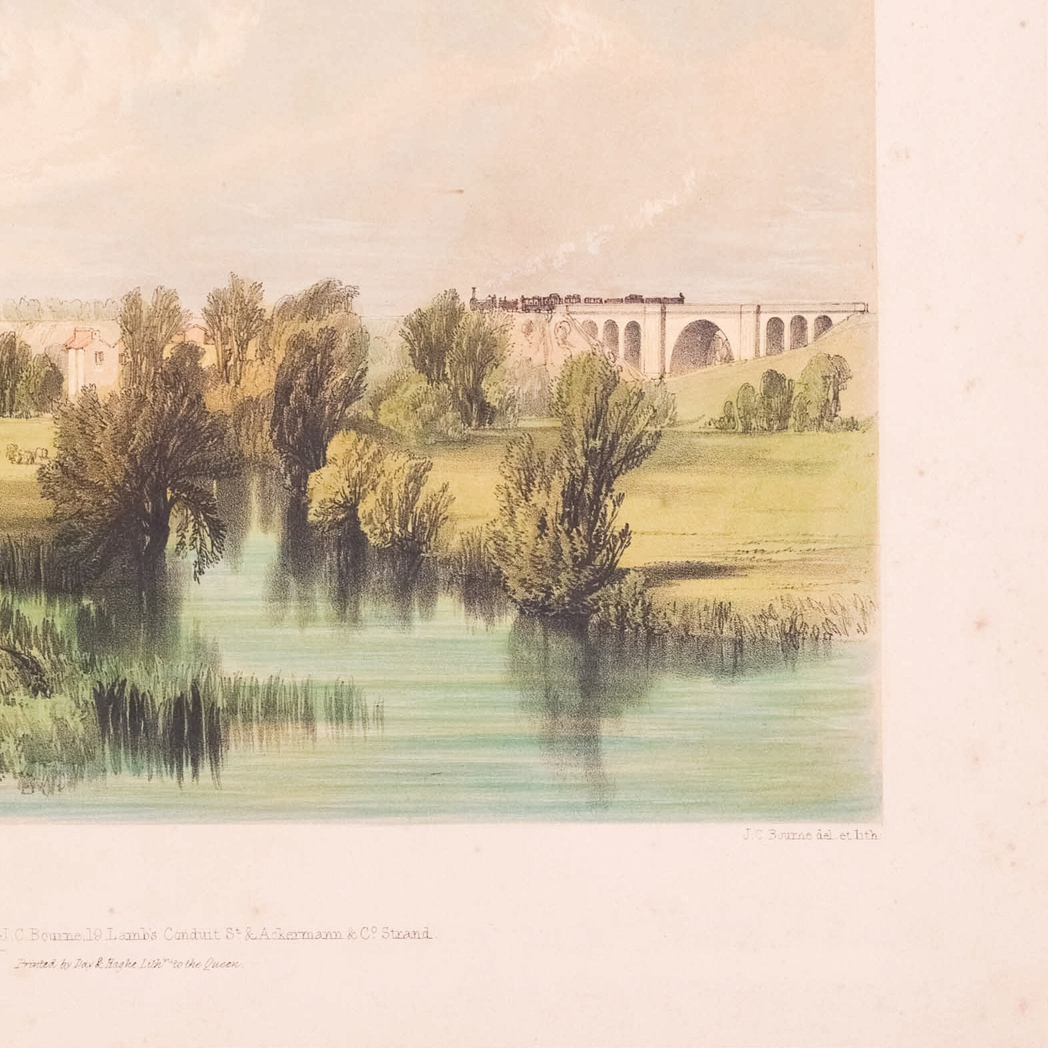 Prent 'Sherbourne viaduct, near Coventry', ca. 1839-zoom-5